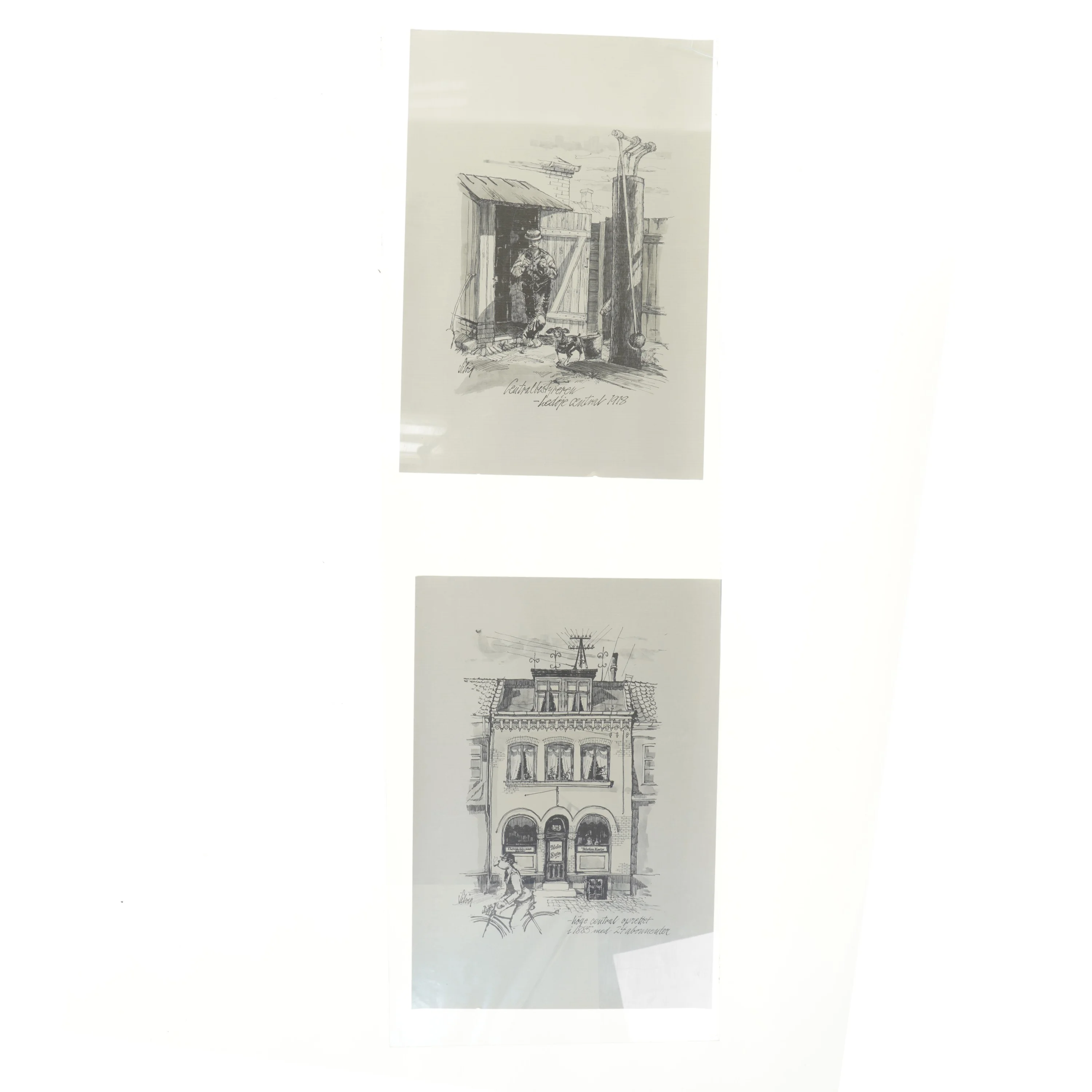 Samling af byplakater (str. 6 stk 46x31,5 cm)