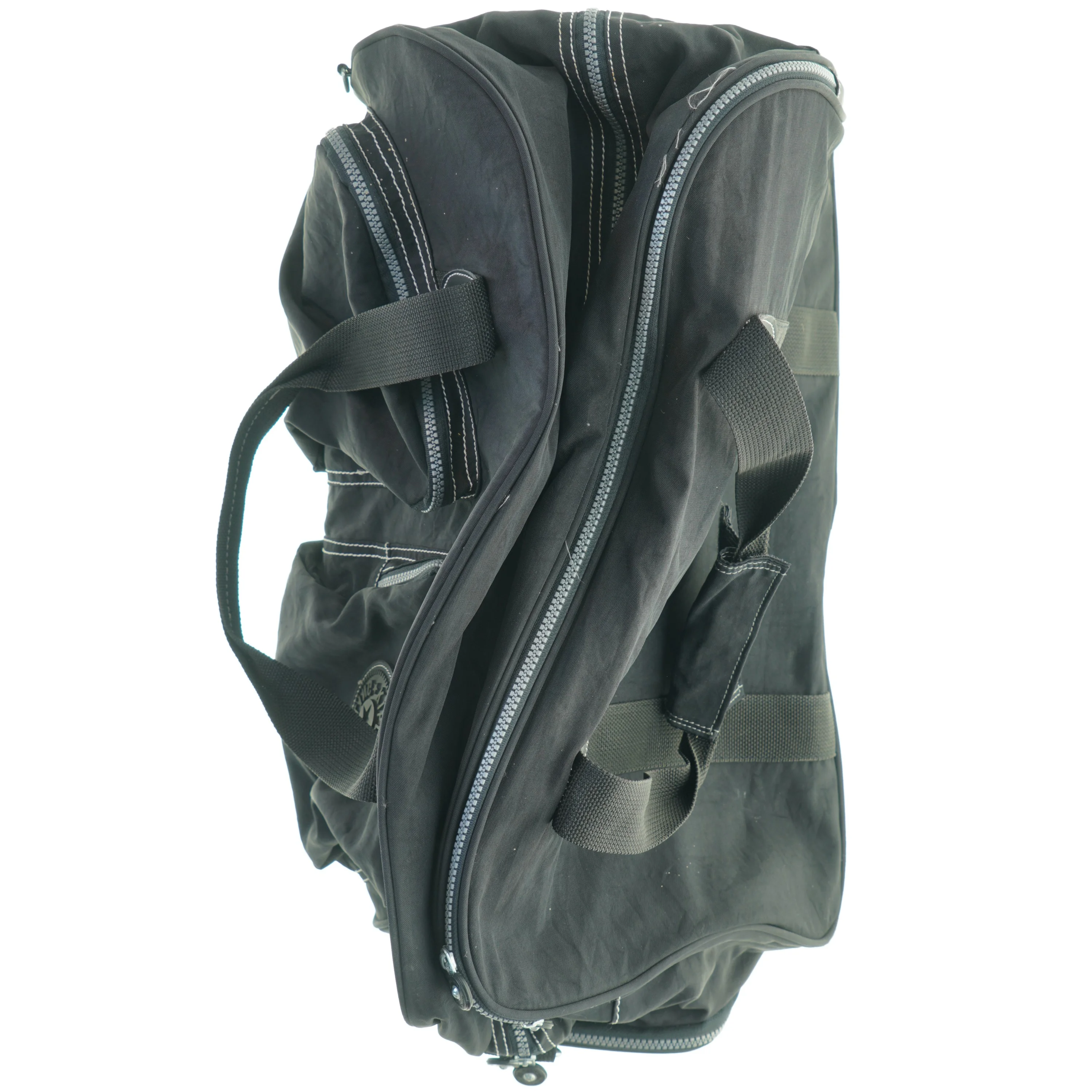 Sort sportstaske med hjul (str. 50 x 28 cm)