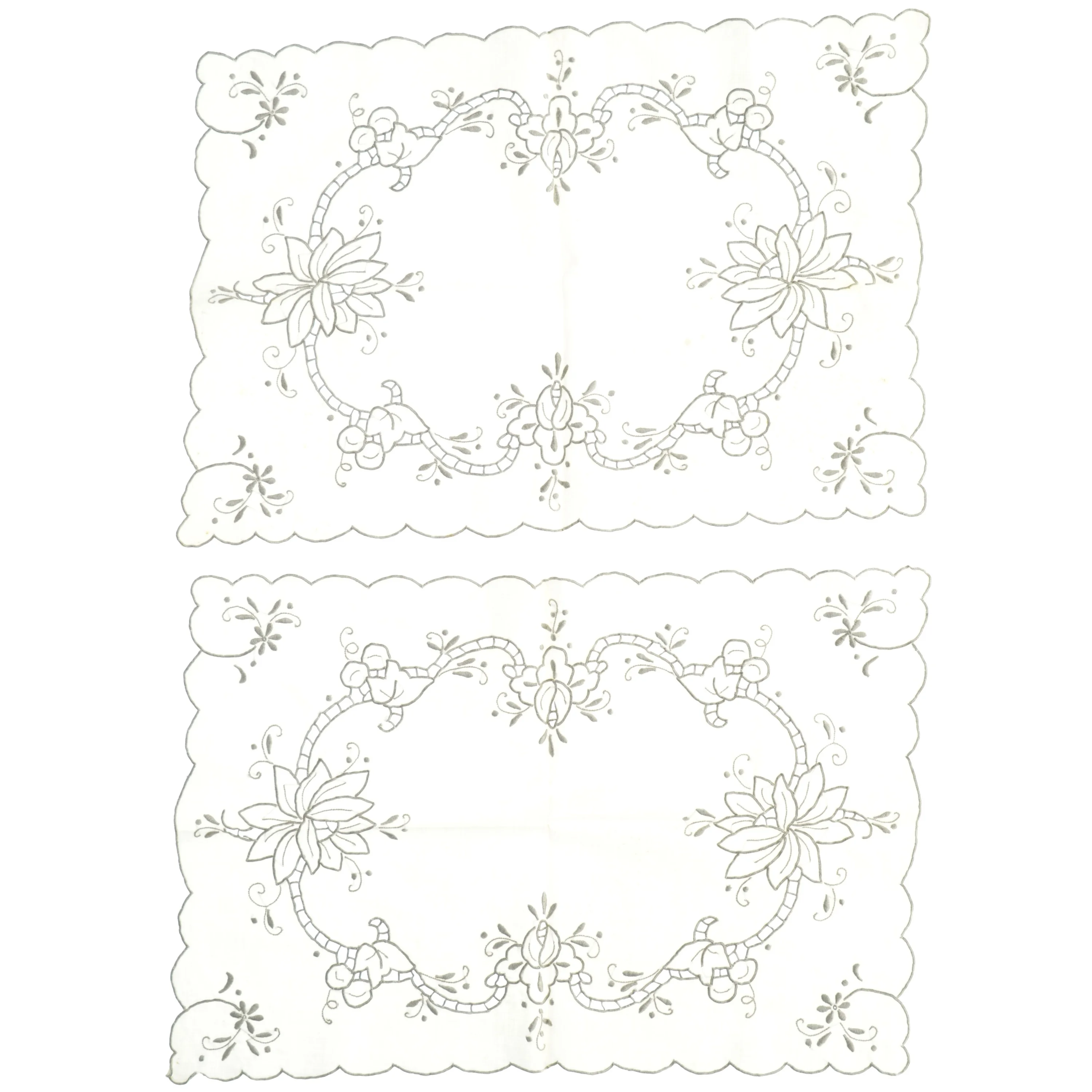 Broderede duge (str. 47 x 31 cm)