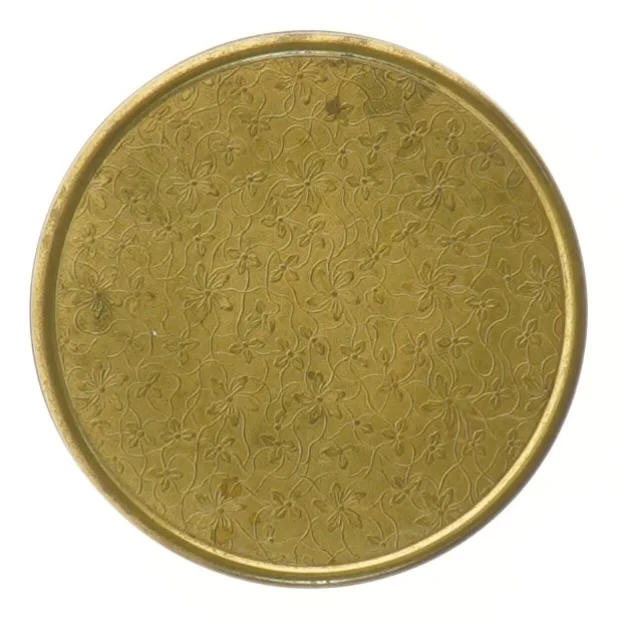 Messing opbevaringsæske (str. Ø 11x3,5 cm)