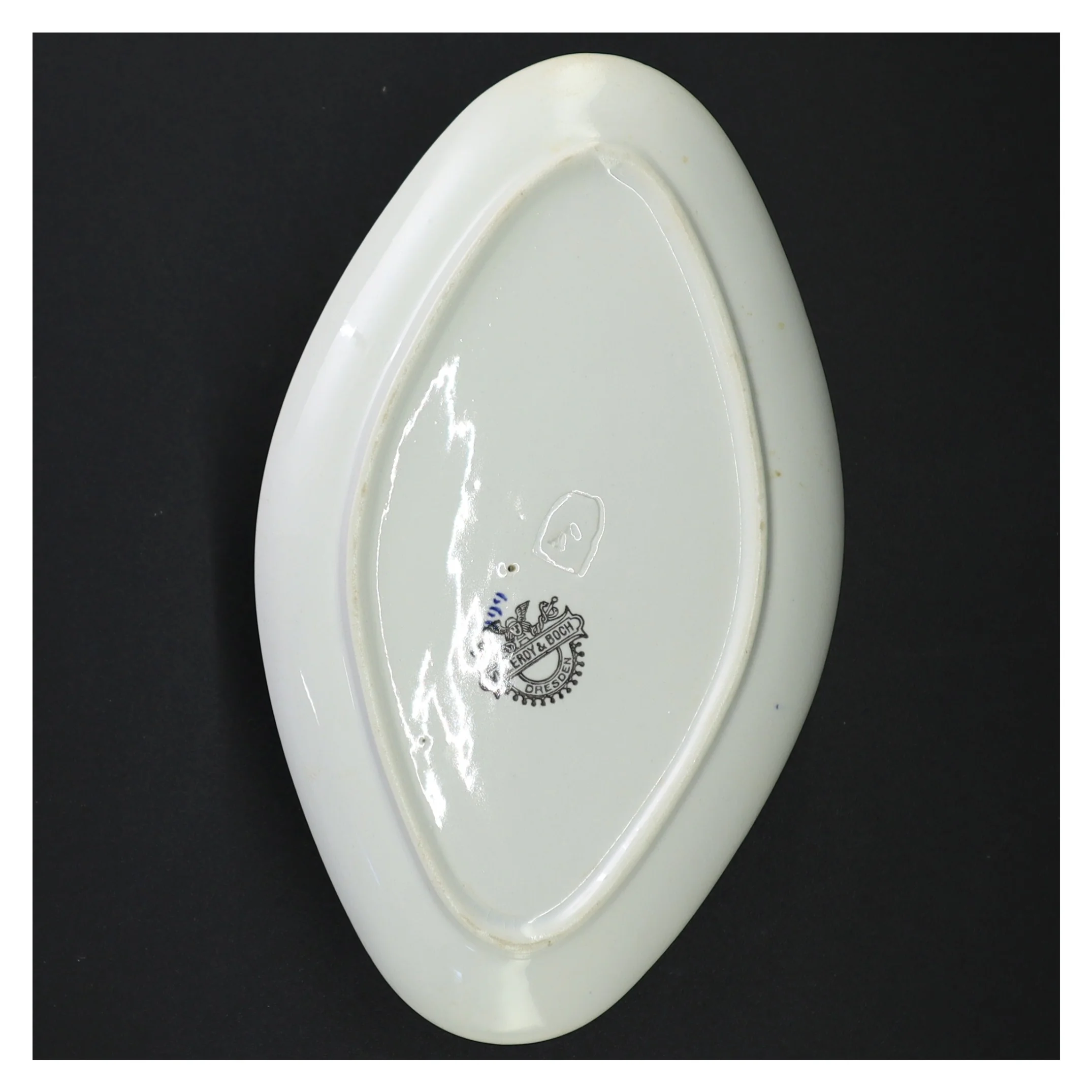 Porcelæn sovseskål med fad fra Villeroy & Boch (str. 22 x 14 cm)