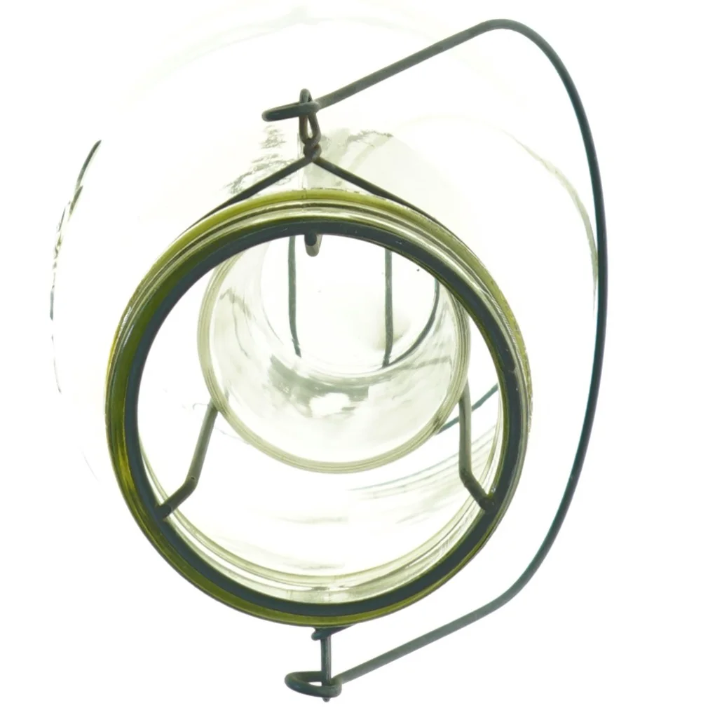 Glas til fyrfadslys (str. 21 x 12 cm)