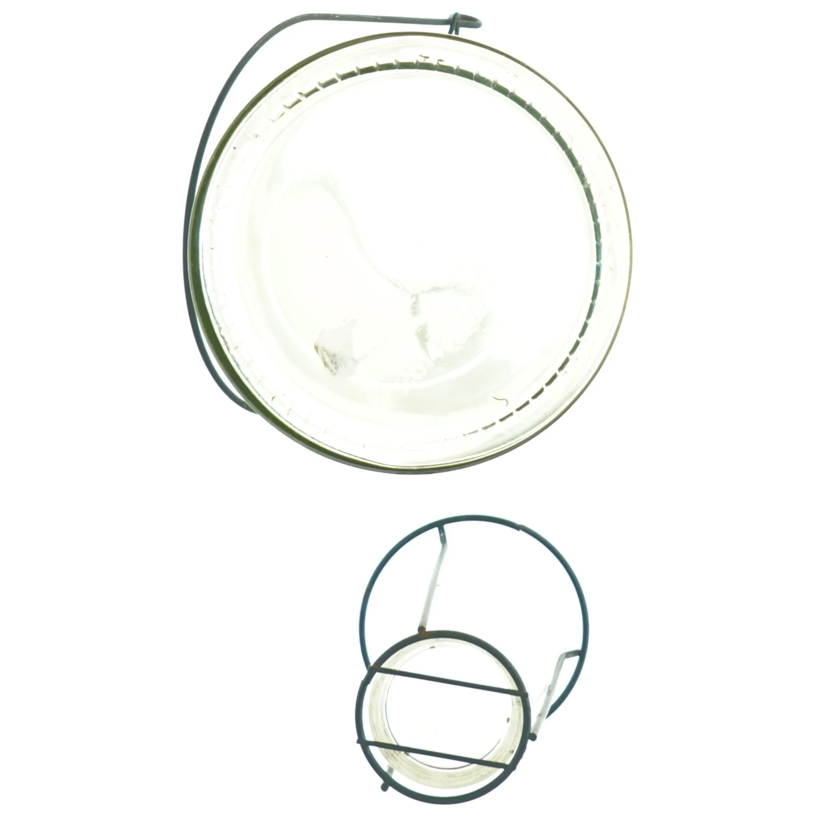 Glas til fyrfadslys (str. 21 x 12 cm)