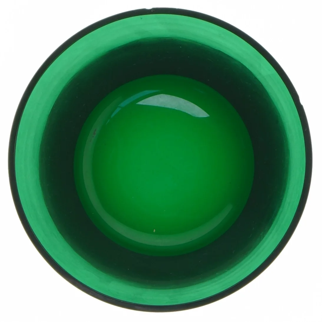 Grøn skål (str. Ø. 13 cm. længde. 7,5 cm)