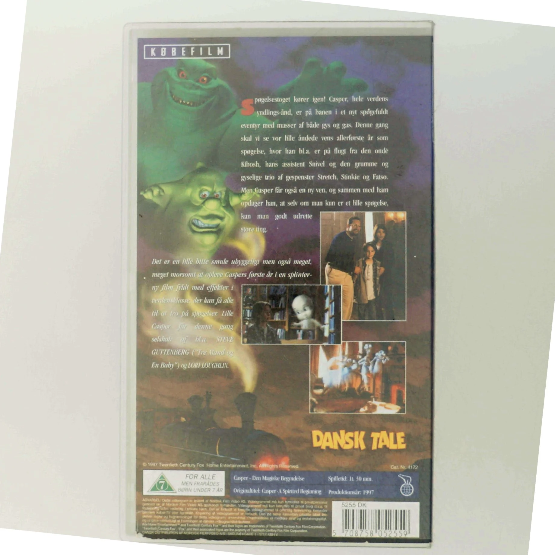 Casper VHS-film (str. Standard VHS-størrelse)