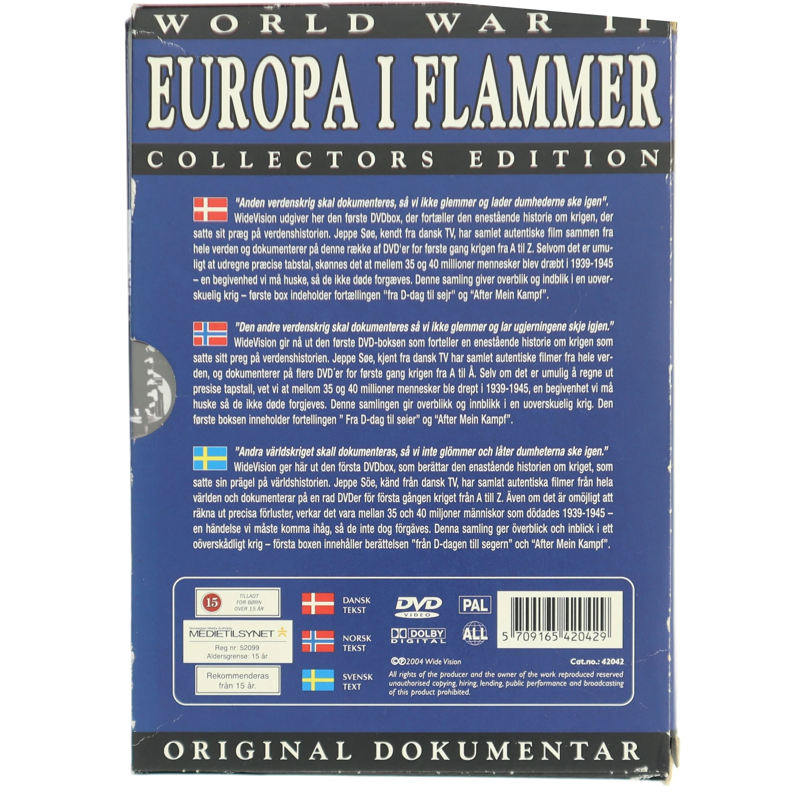 World War II Europa i Flammer DVD Boxset