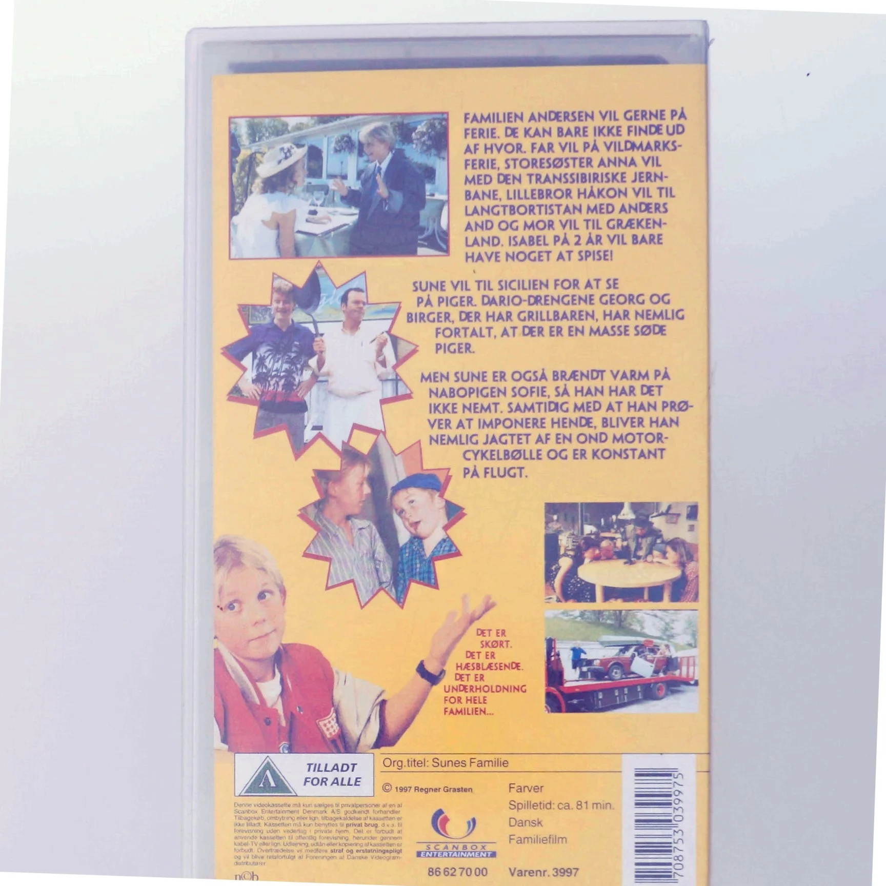 Sunes Familie VHS fra Scanbox