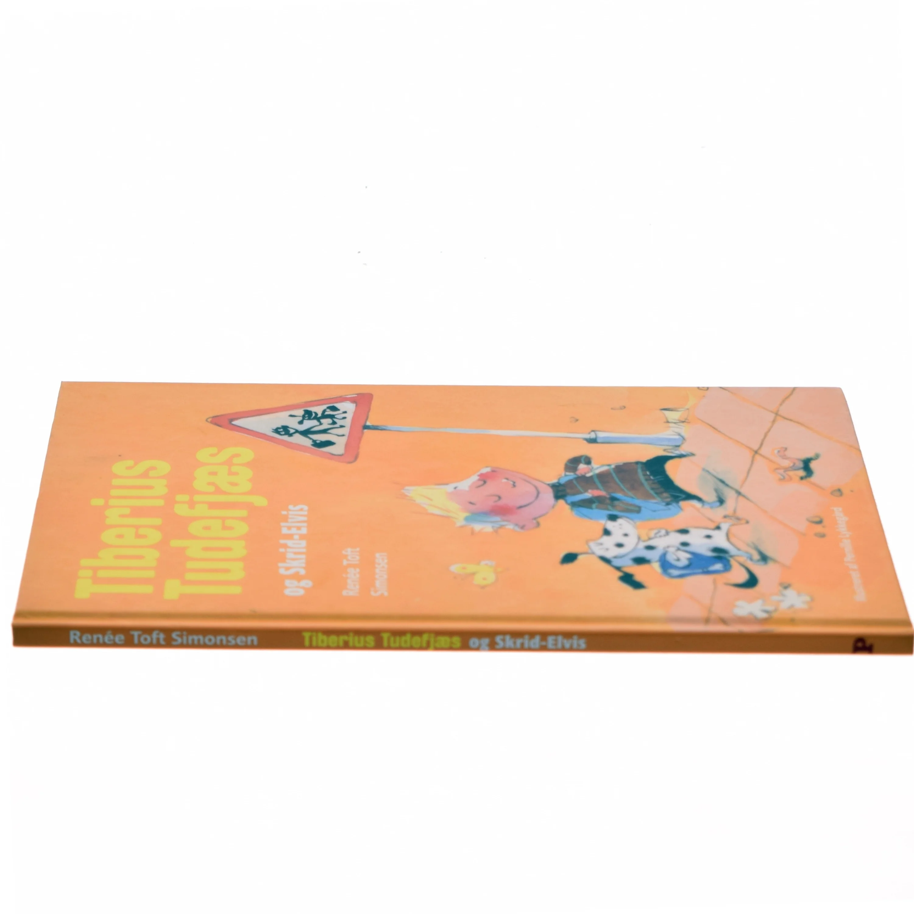 Tiberius Tudsefjæs og Skrid-Elvis børnebog fra Politikens Forlag