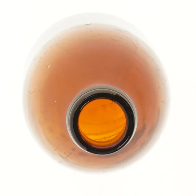 Vintage glasflaske 22 cm fra DKF (str. 22 cm)