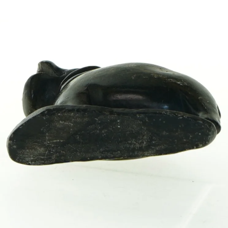 Stenfigu af flodhest (str. 11x9,5 cm)