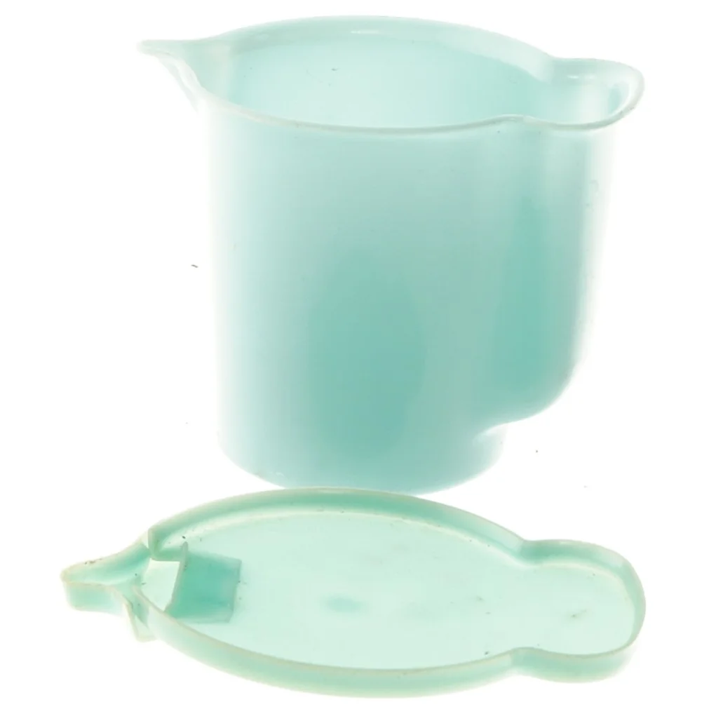Vintage Tupperware plastkande med låg (str. 9,5 cm)