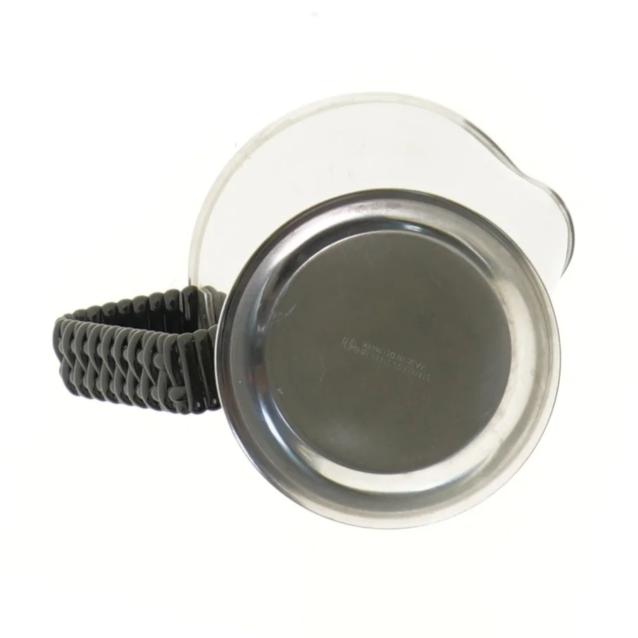 Retro kande med sort håndtag (str. Ø 10,5 cm længde 12,5 cm)