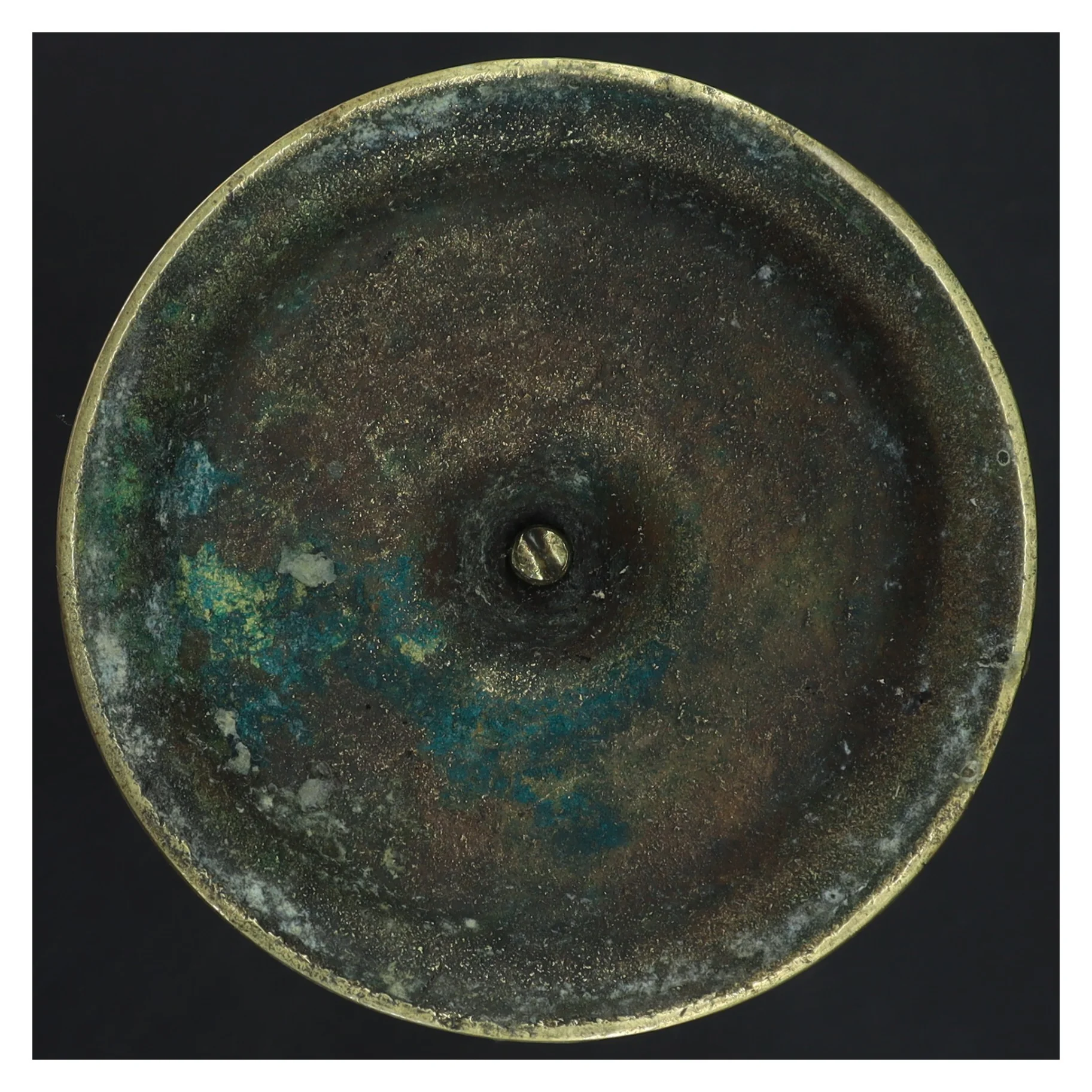 Messing lysestage (str. Ø 13x29 cm)