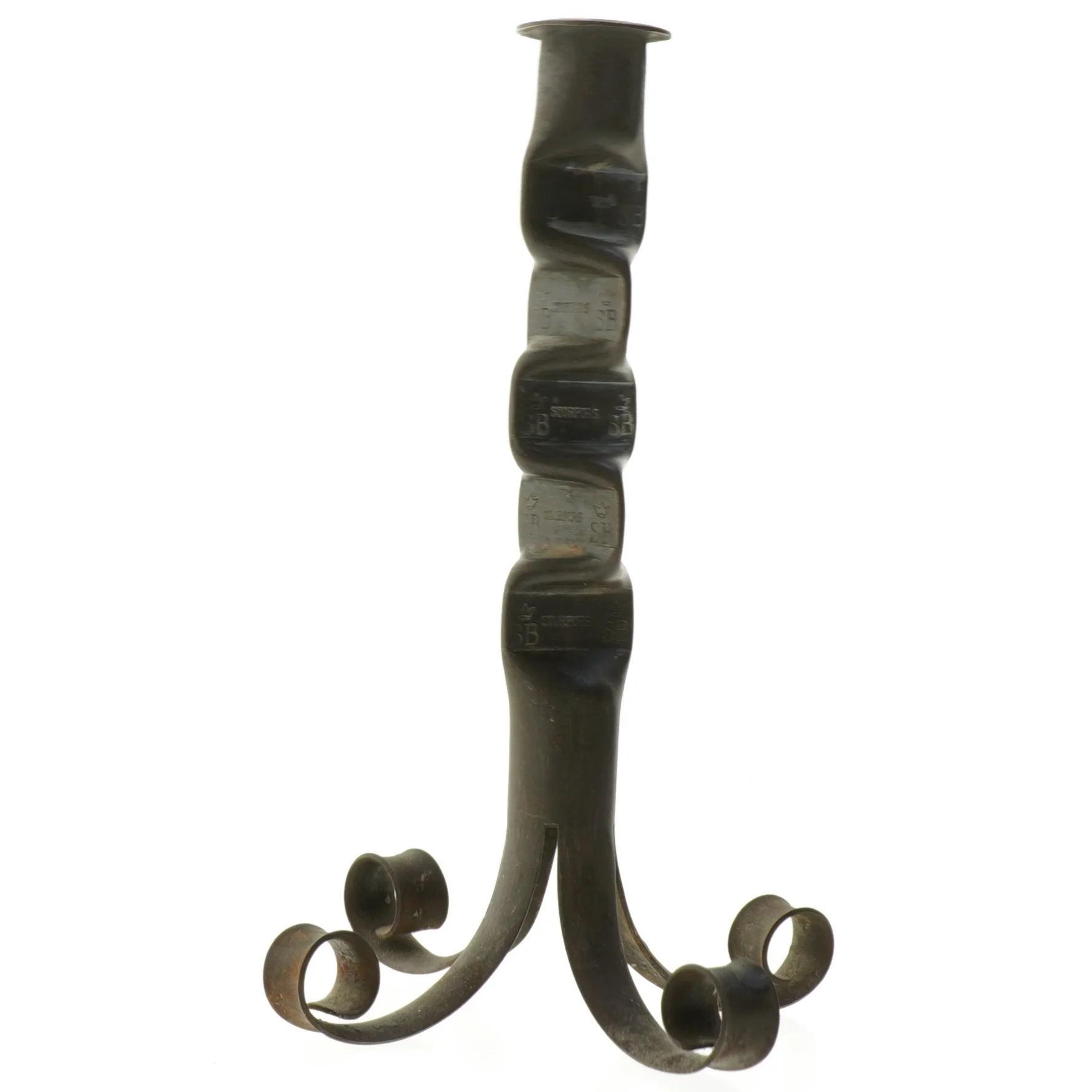 Rustik jern lysestage (str. 23 cm)