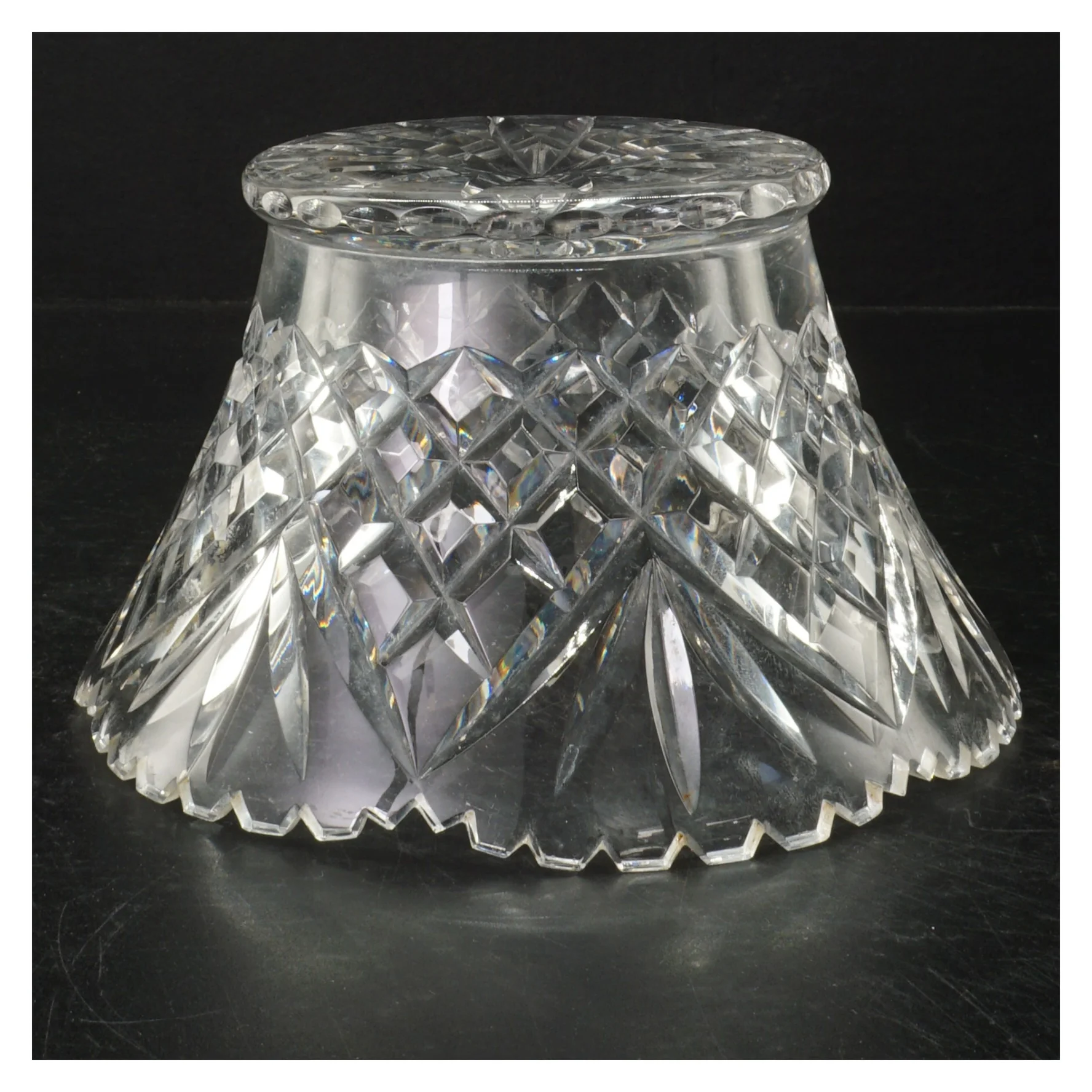 Krystal skål (str. Ø. 19,5 cm)