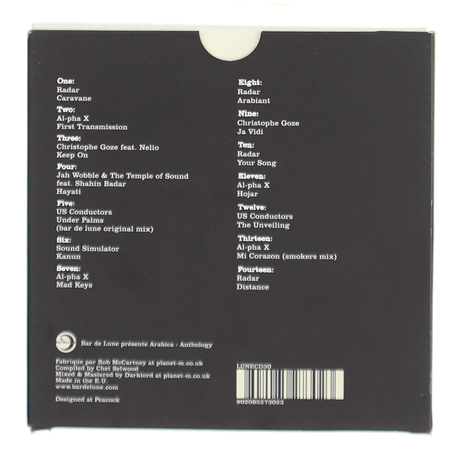 CD 'Arabica Anthology' fra Bar de Lune