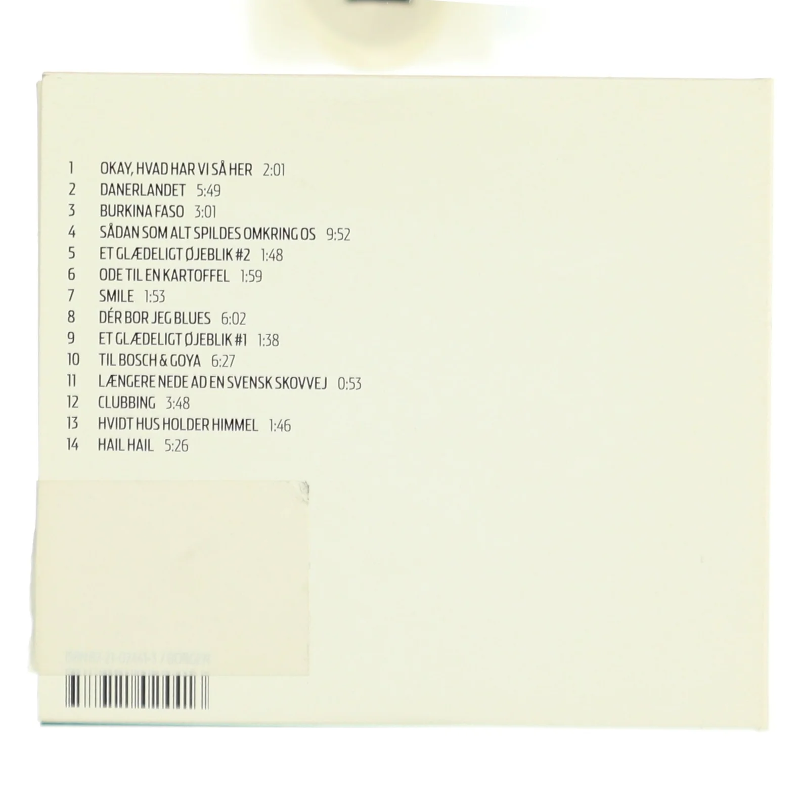 CD album, 'TS HOEG & T BECH' 