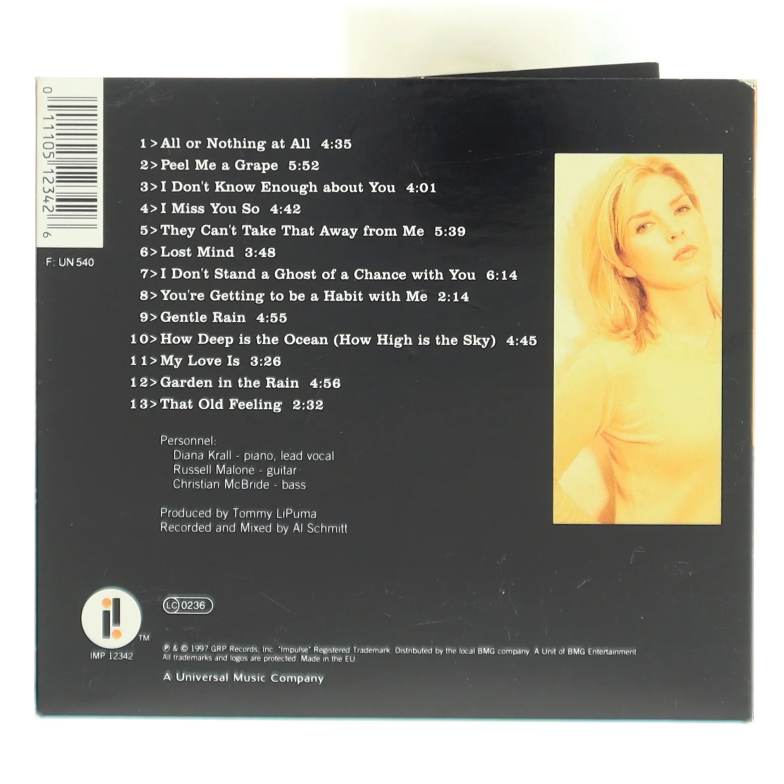 Diana Krall - Love Scenes CD fra Impulse!