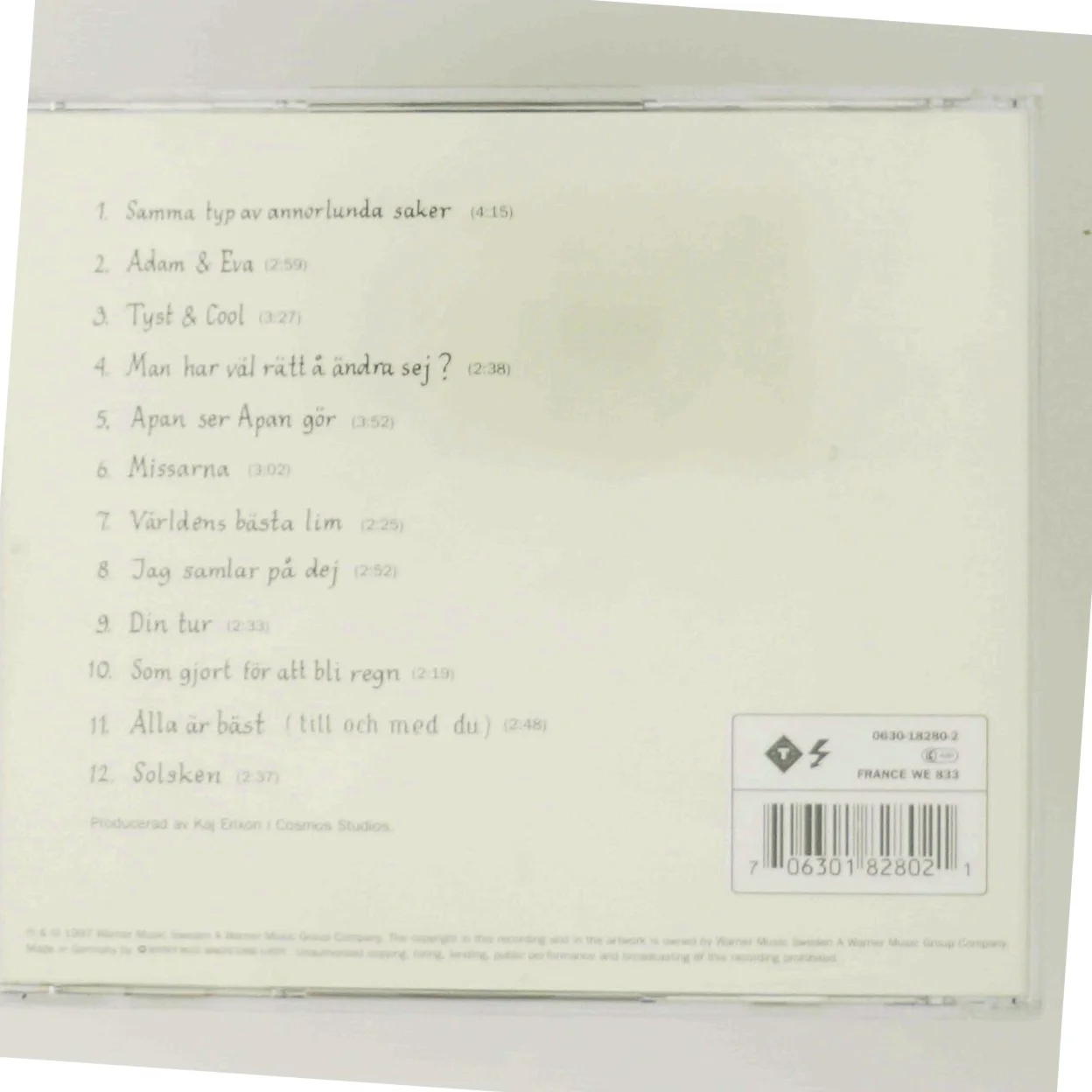 Wille Crafoord - Samma typ av annorlunda saker CD fra Warner Music Sweden