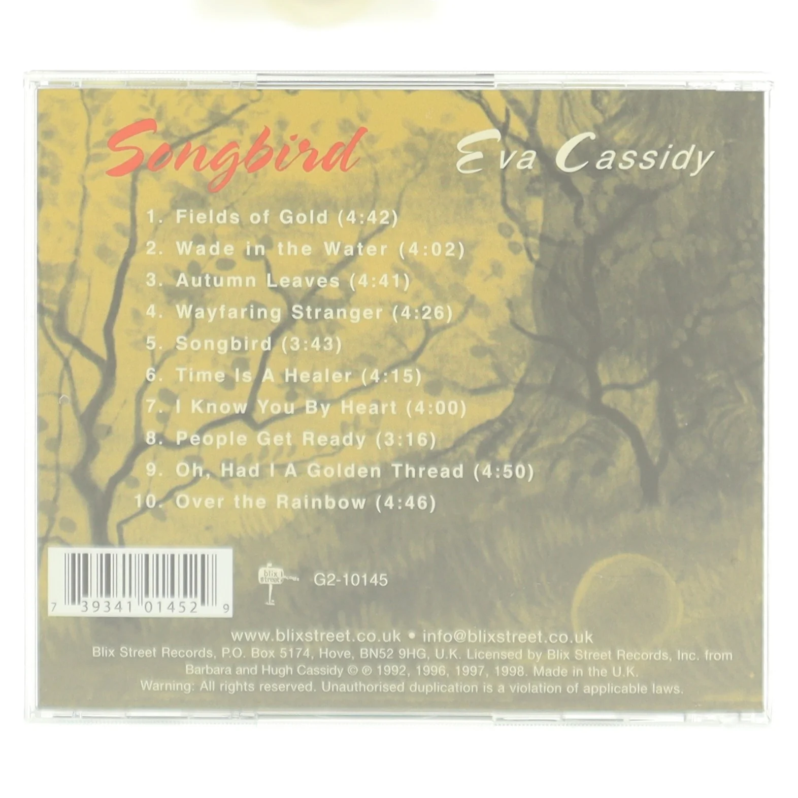 Eva Cassidy - Songbird CD fra Blix Street Records