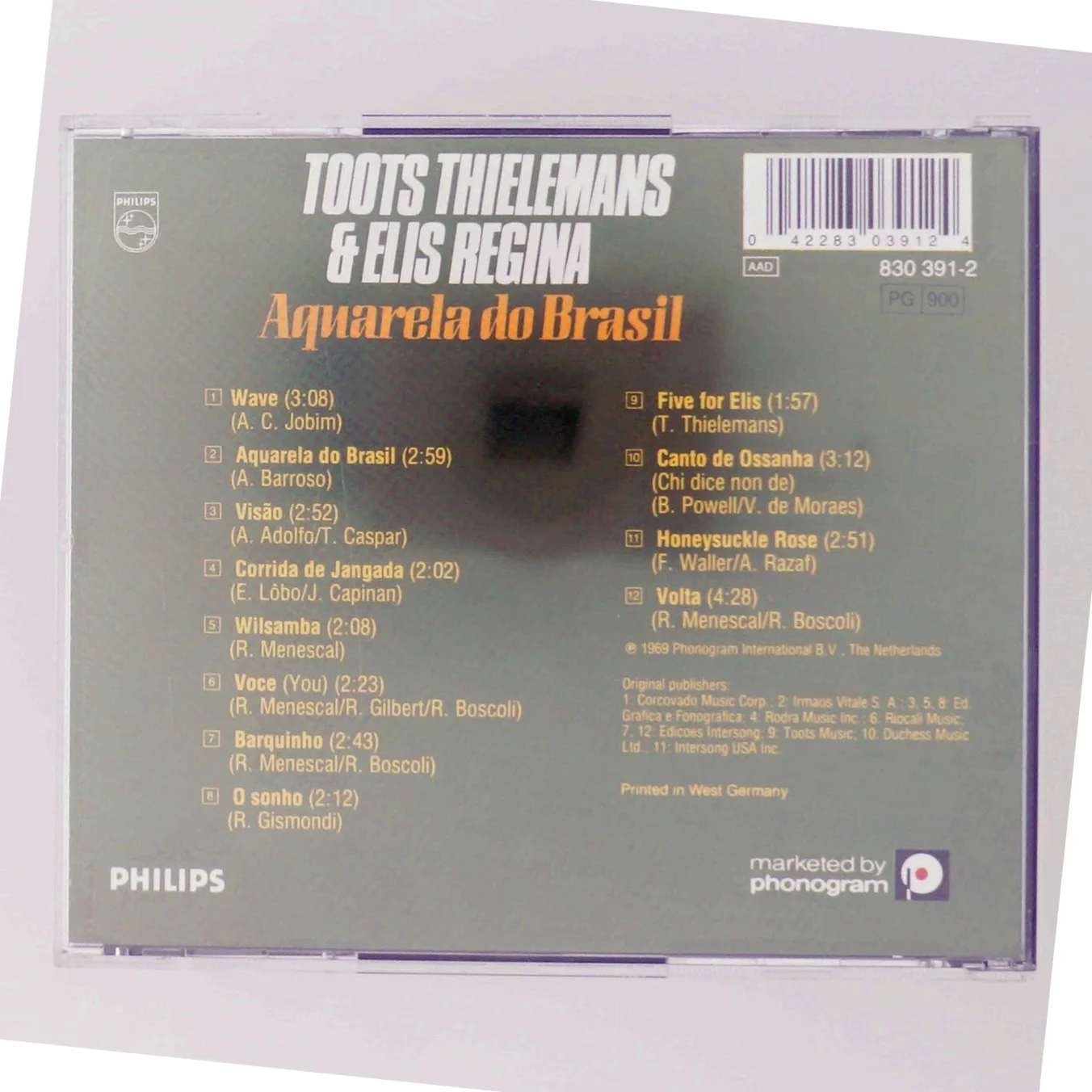 CD med Toots Thielemans & Elis Regina fra Philips