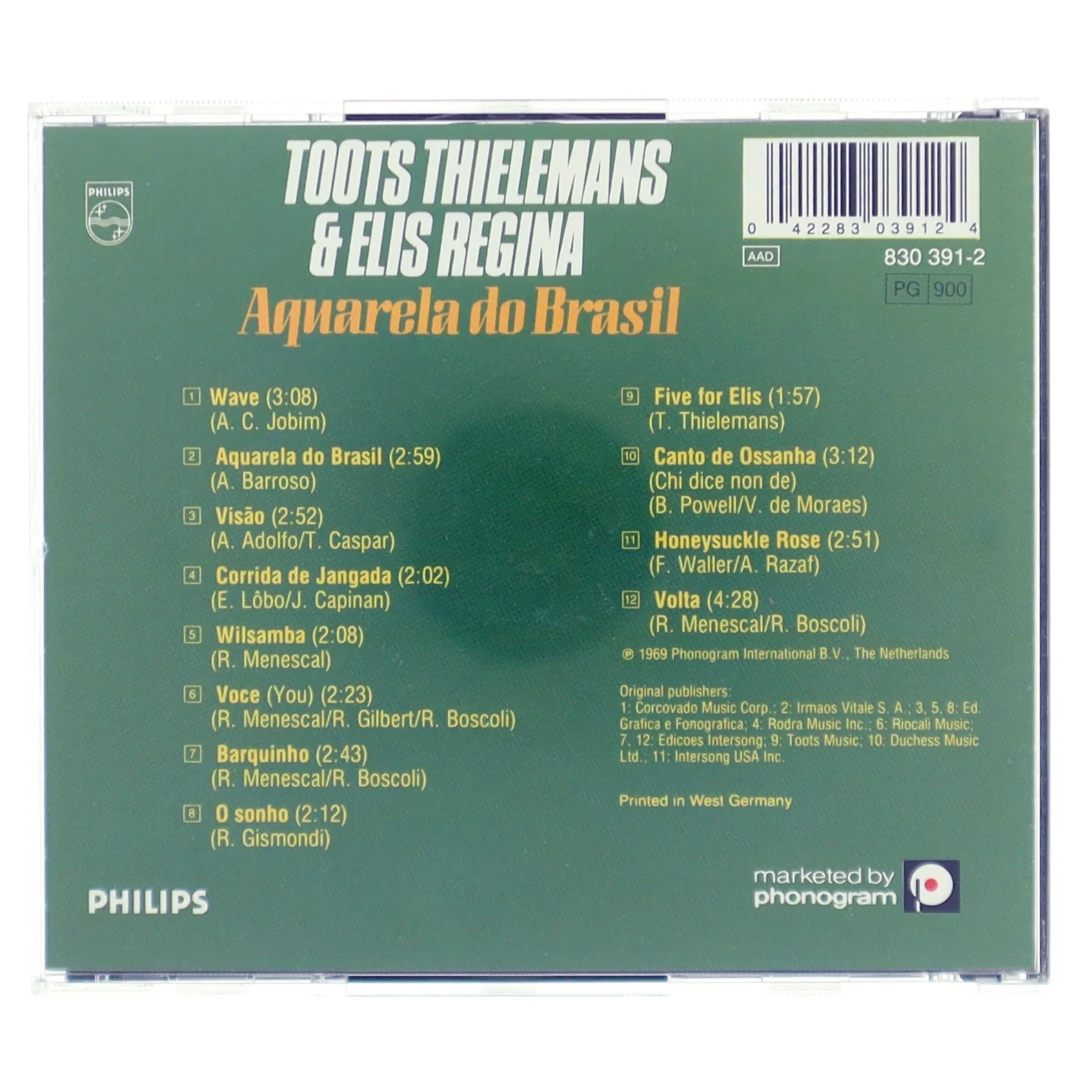CD med Toots Thielemans & Elis Regina fra Philips