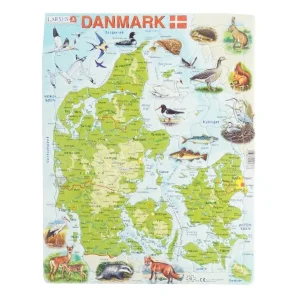 Danmark puslespil (str. 37 x 29cm)