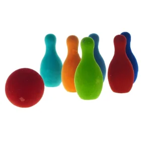 Legetøjs bowling sæt i blødt skum (str. 13 cm)