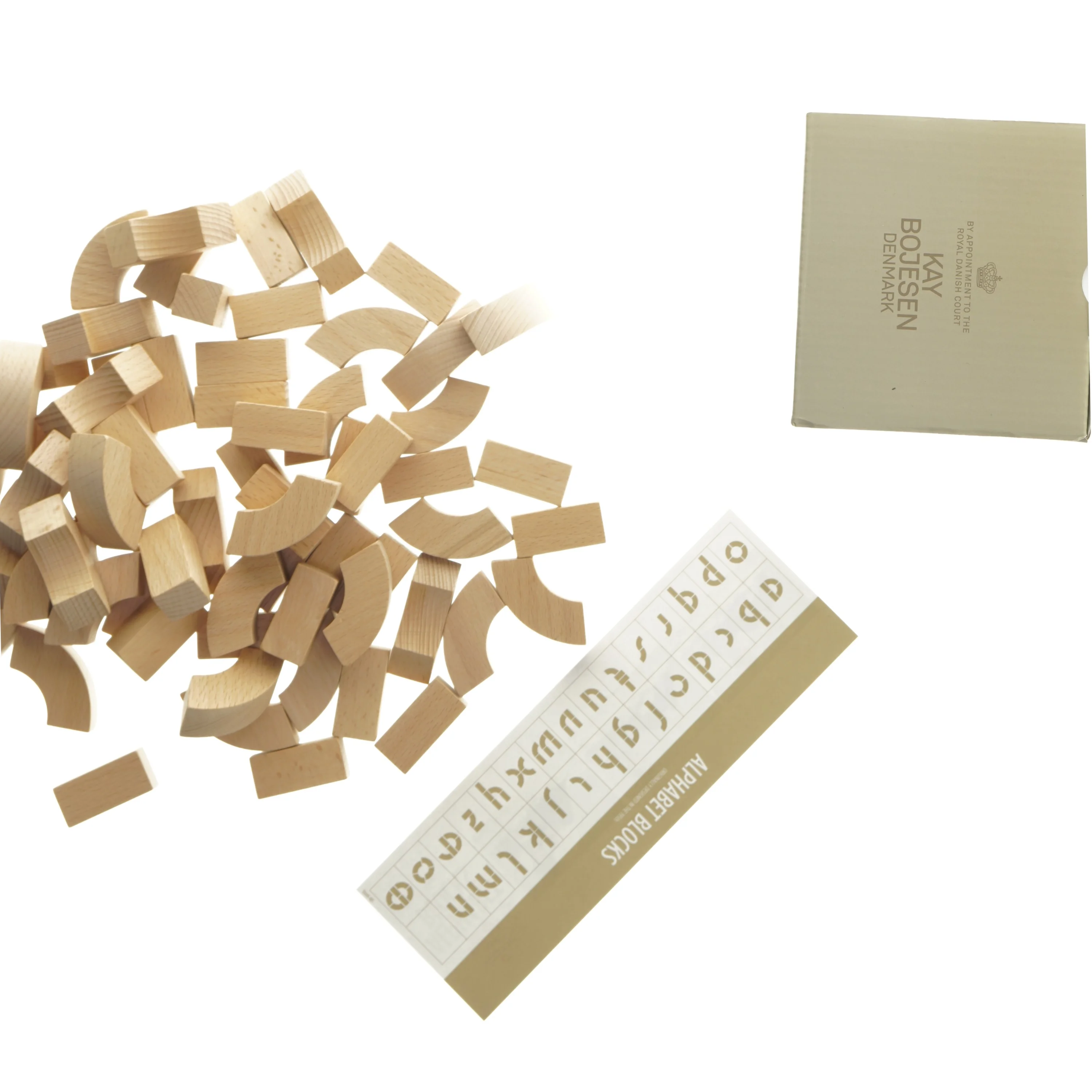 Kay Bojesen alfabetklodser fra Kay Bojesen (str. 5 cm)