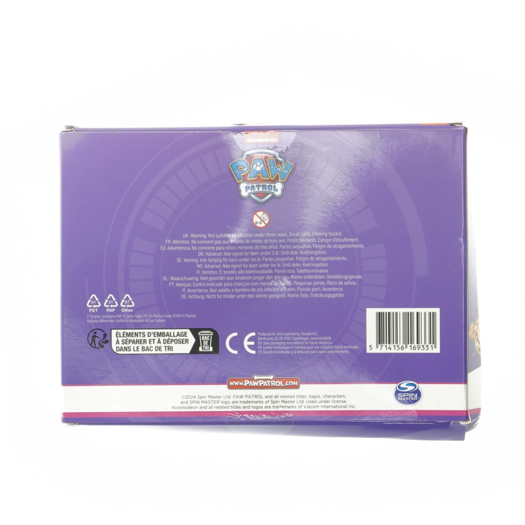 Paw Patrol smykkesæt fra Nickelodeon (str. 3x18x13 cm)