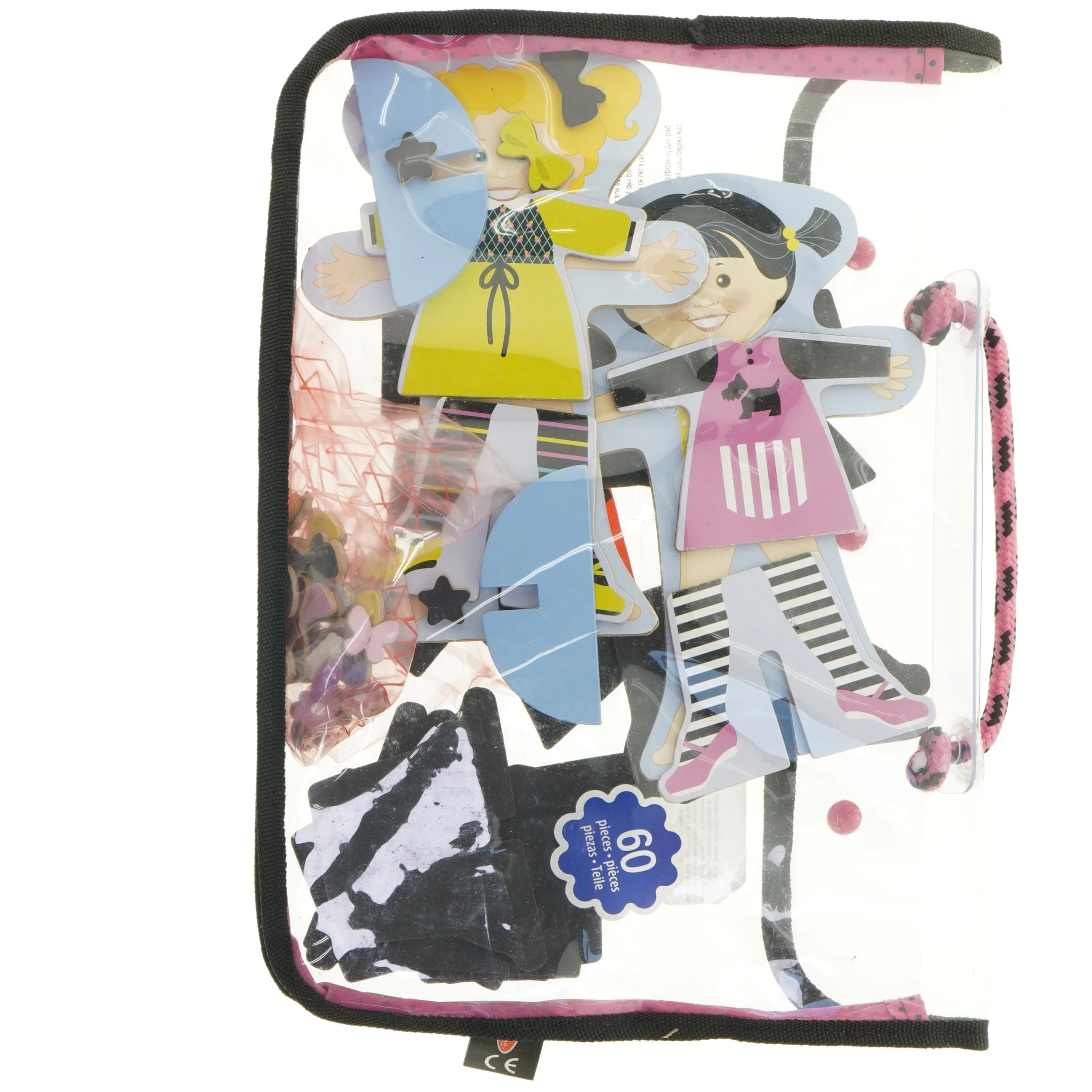 Påklædningsdukker til de mindste.  Magnetiske i kraftig kvalitet