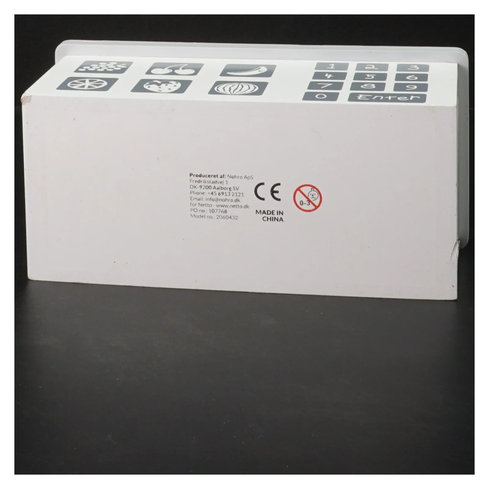 Legetøj Vægt med trykknapper og skål fra Nethro (str. 18x9 cm)