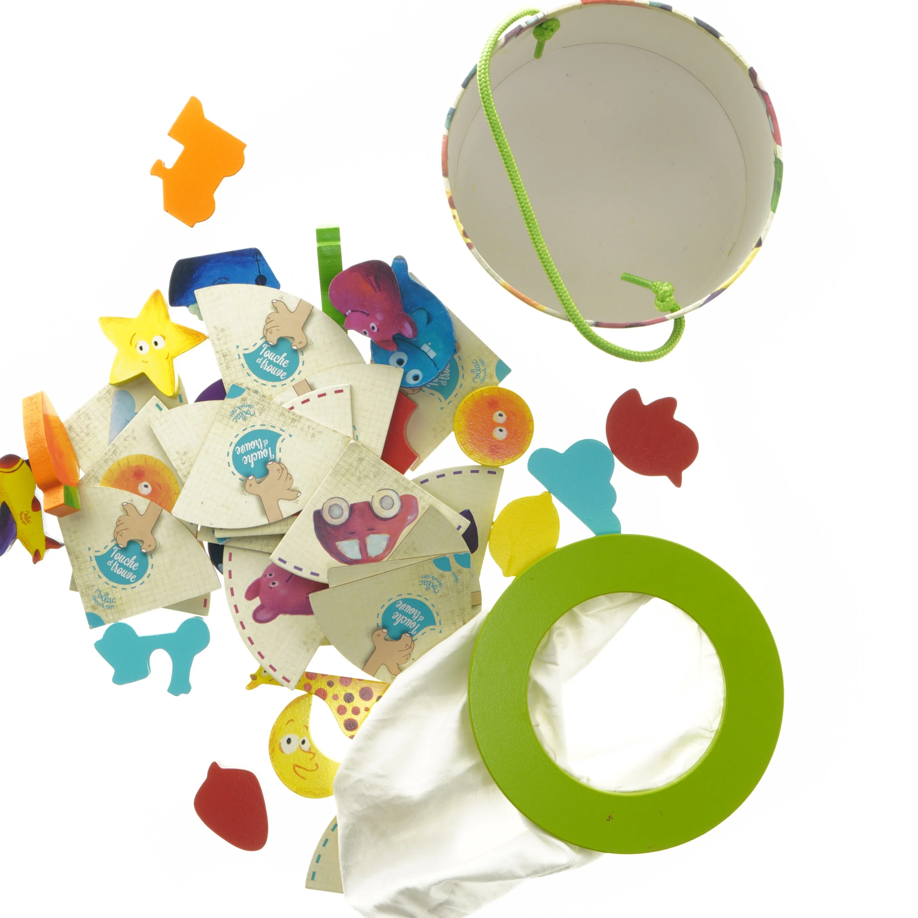 Touche et trouve spil til børn fra Vilac (str. Ø 14,5x16 cm)
