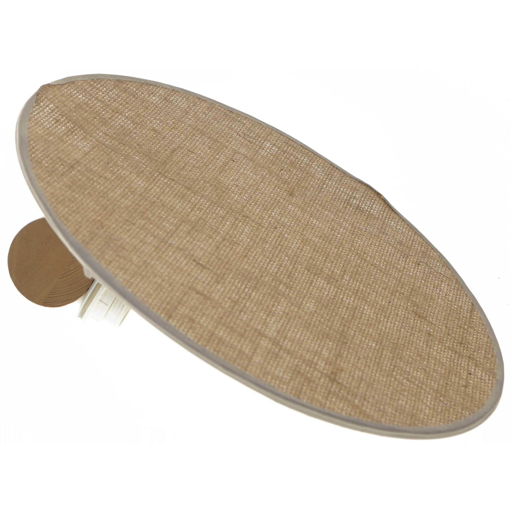 Væglampe med stofskærm (str. Ø 35 cm)