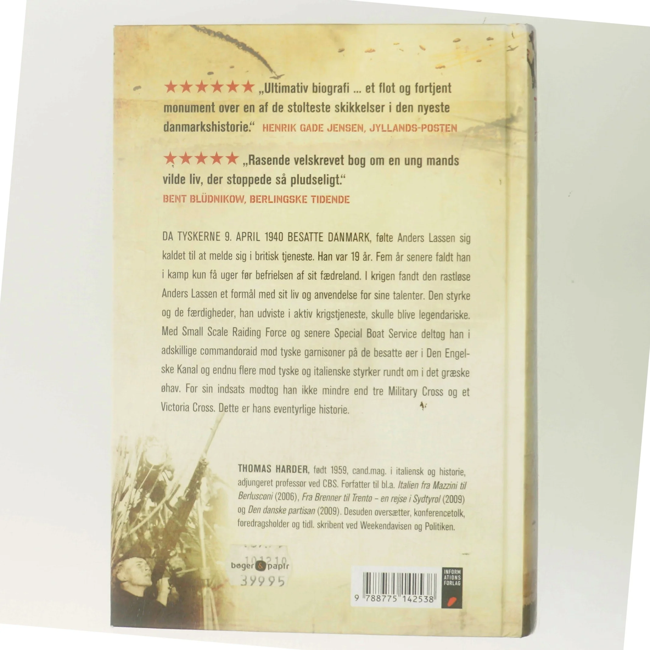 Anders Lassens krig : 9. april 1940-9. april 1945 af Thomas Harder (Bog)