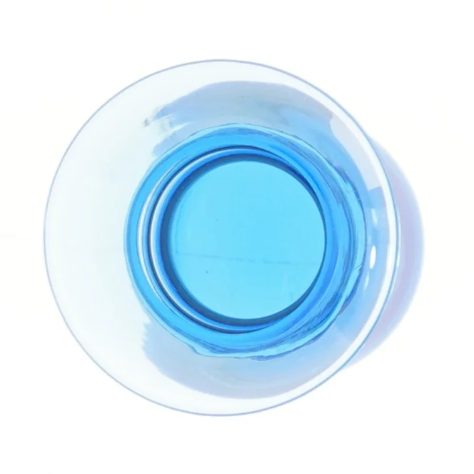 Blå glasvase fra Royal Copenhagen fra Royal Copenhagen (str. 16,5 cm)