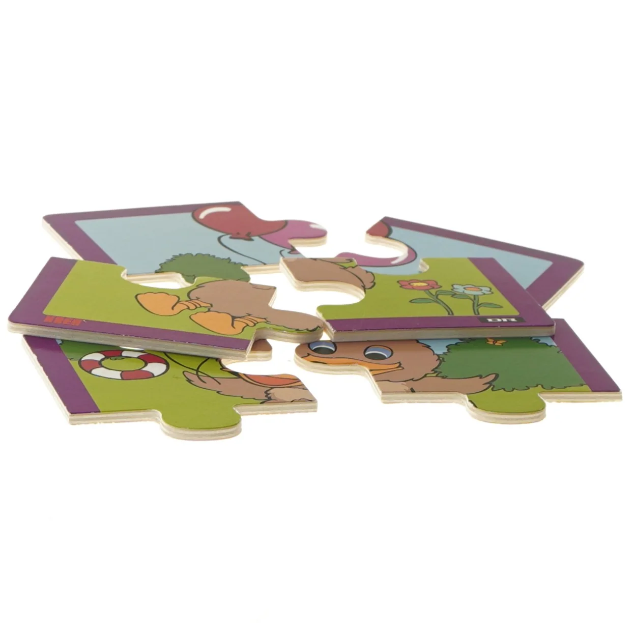 Børnepuslespil med andemotiv (str. 20x16 cm)