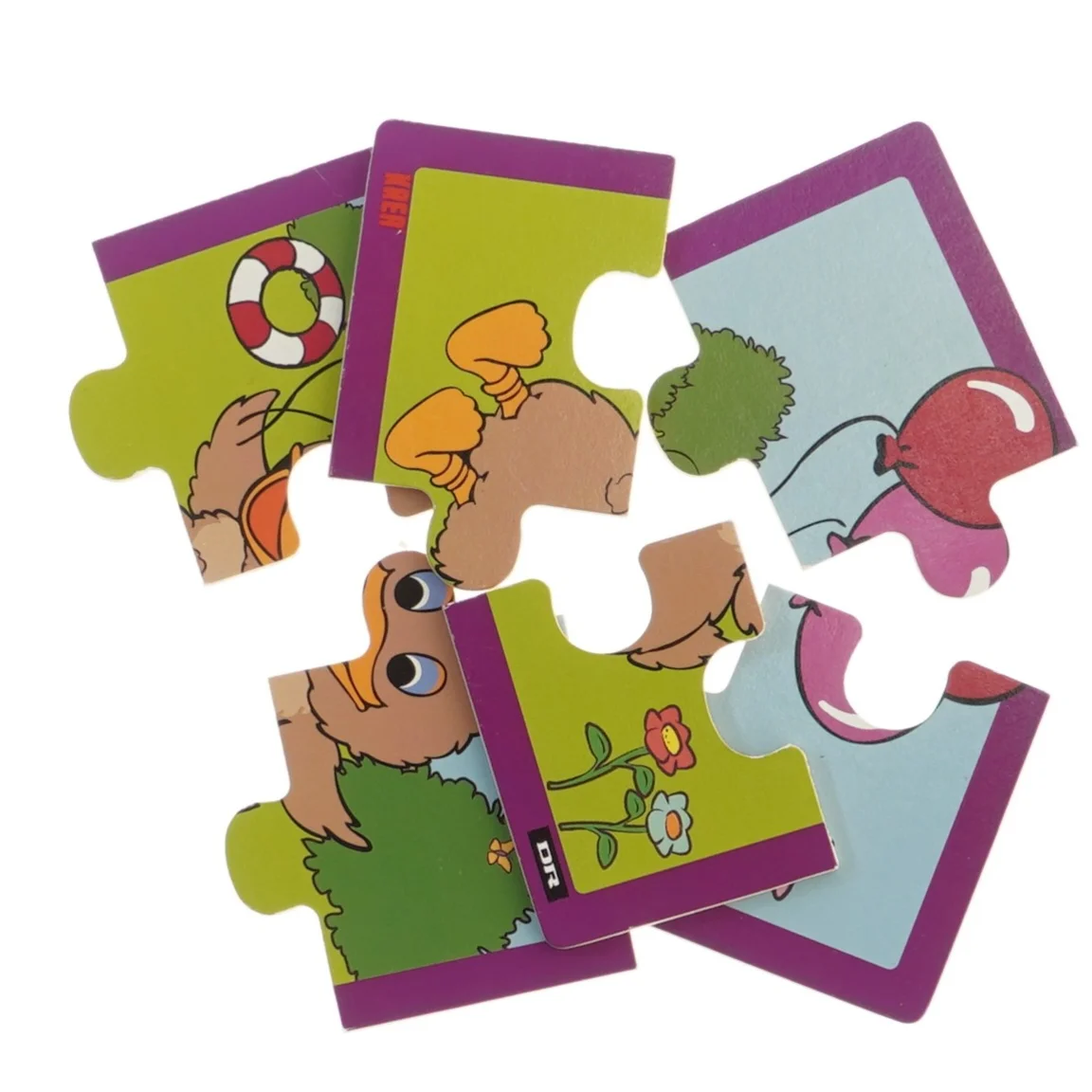 Børnepuslespil med andemotiv (str. 20x16 cm)