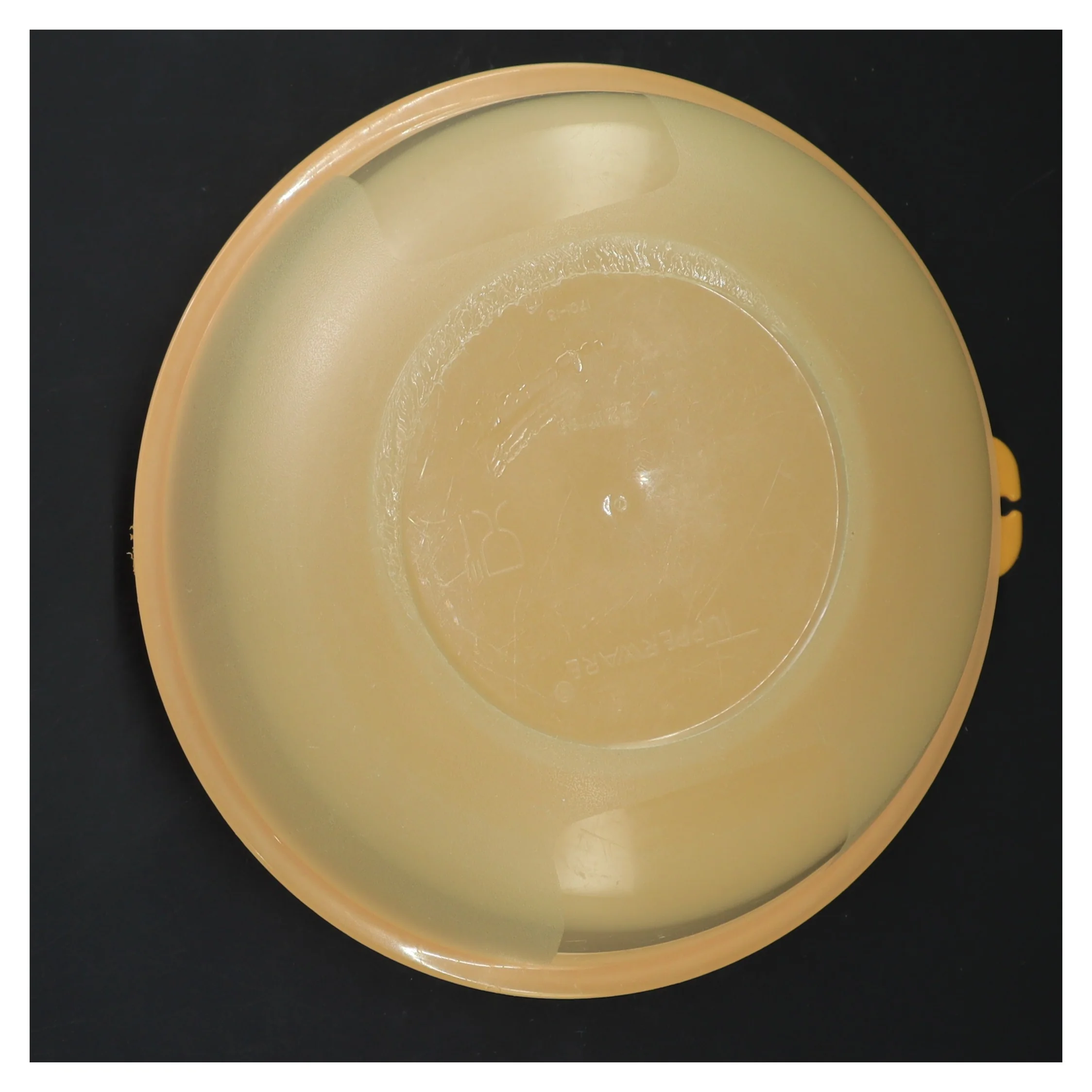 Rund plastbeholder med låg fra Tupperware (str. Ø 20 cm, 14 cm)