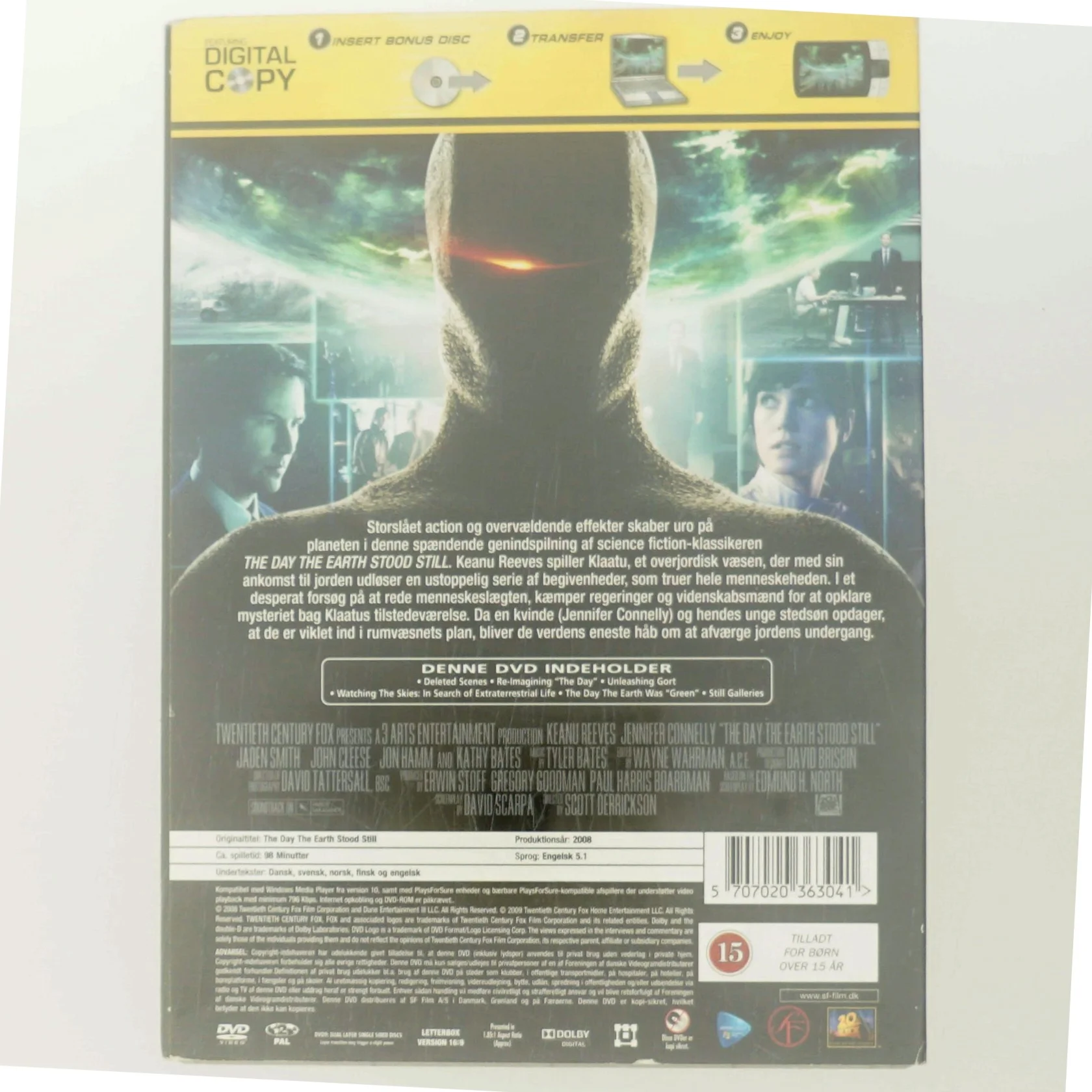 THE DAY THE EARTH STOOD ST med Keanu Reeves (DVD)