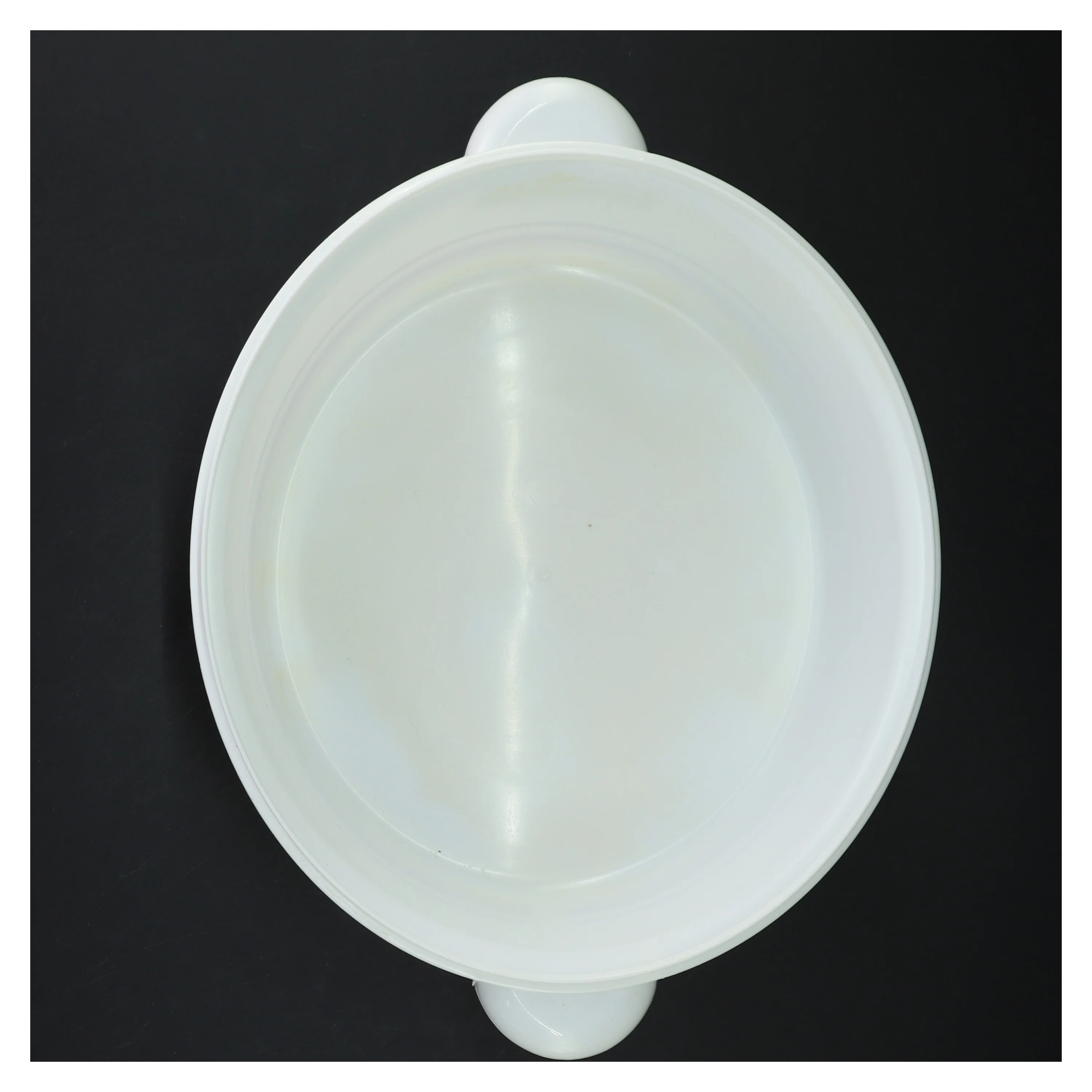 Plastik skål med låg (str. Ø 22 cm)