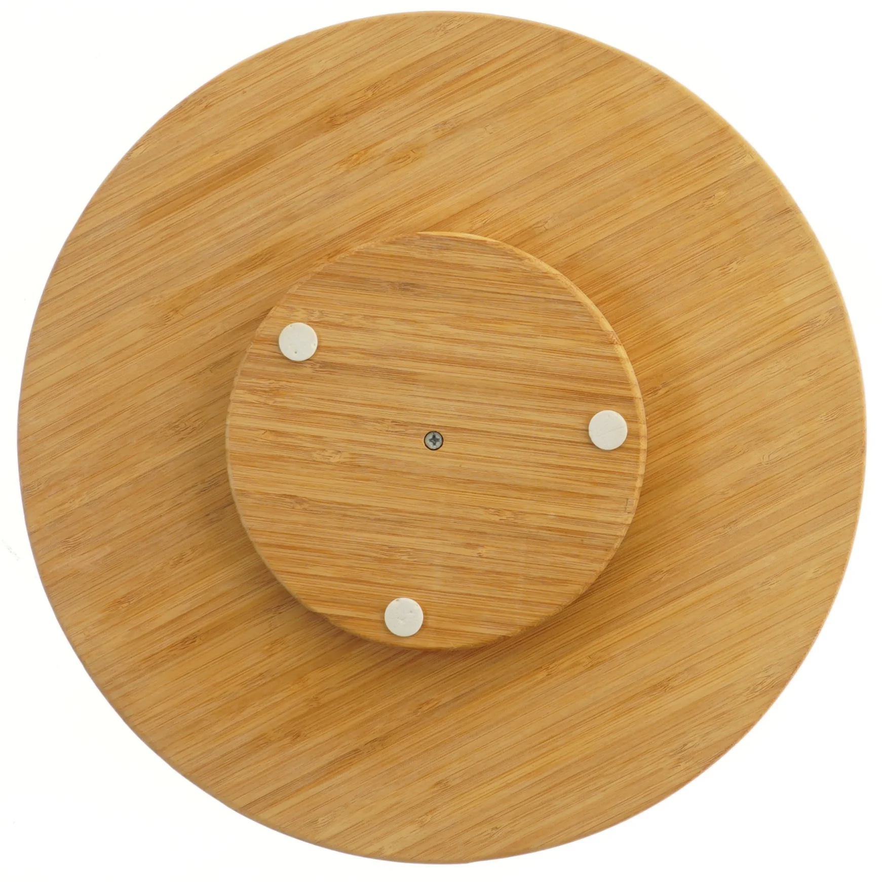 Rund serveringsbræt i træ (str. Ø 35 cm)