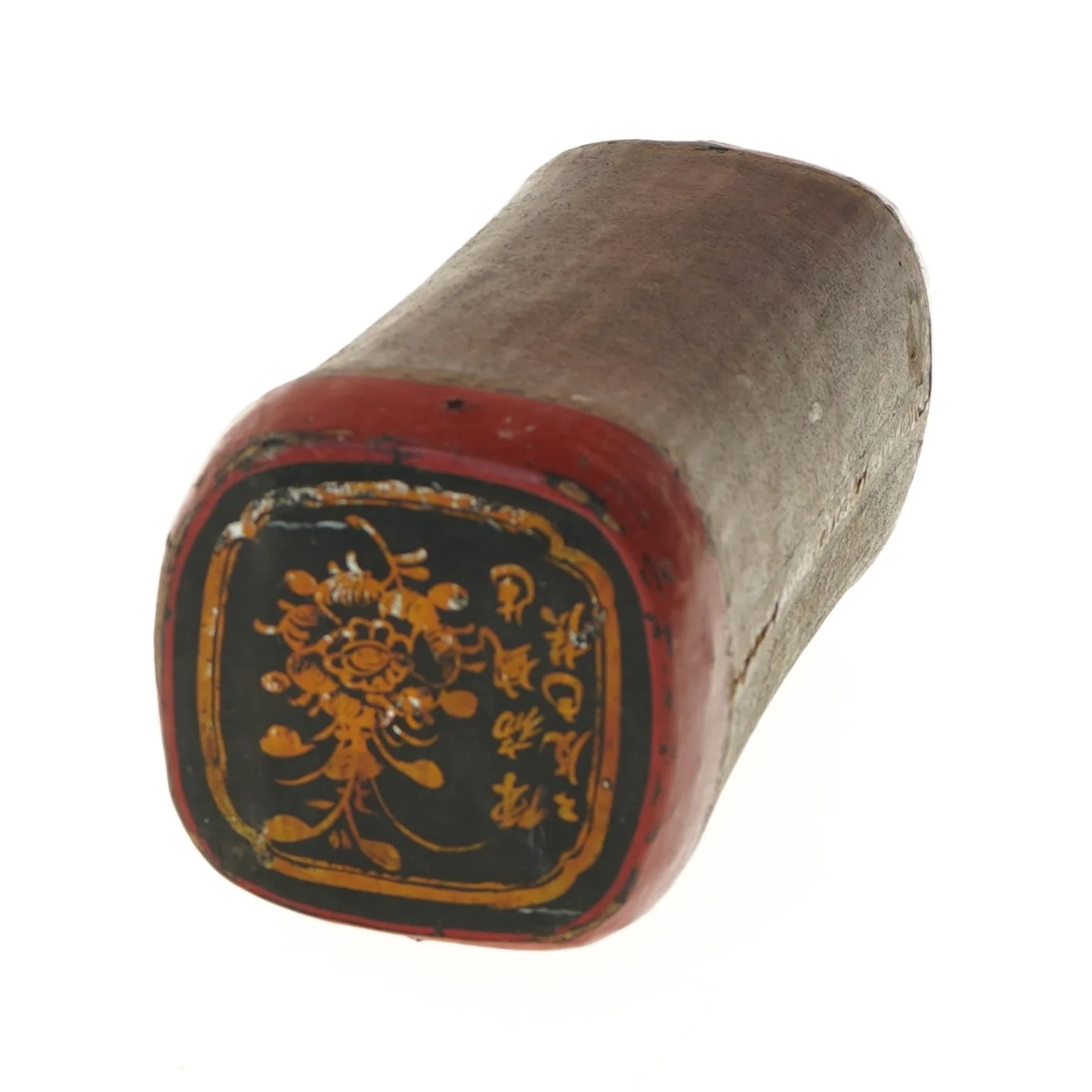 Dekorativ gammel tromme (str. 28x12x12 cm)