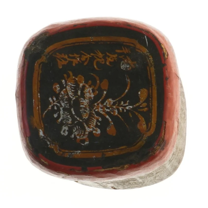 Dekorativ gammel tromme (str. 28x12x12 cm)