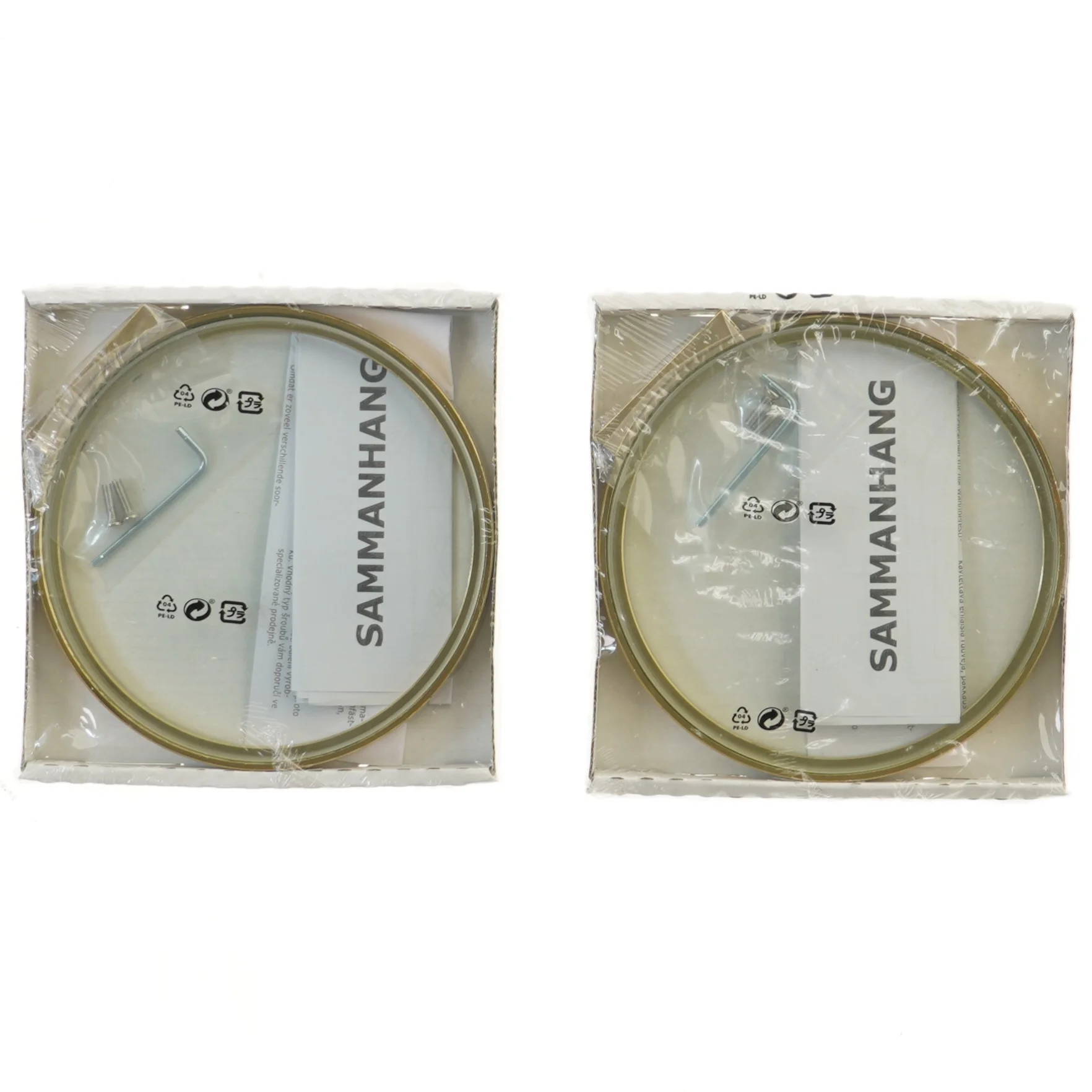 Sammanhang spejle 16 cm, 2 stk fra IKEA (str. 2 stk 16 cm)