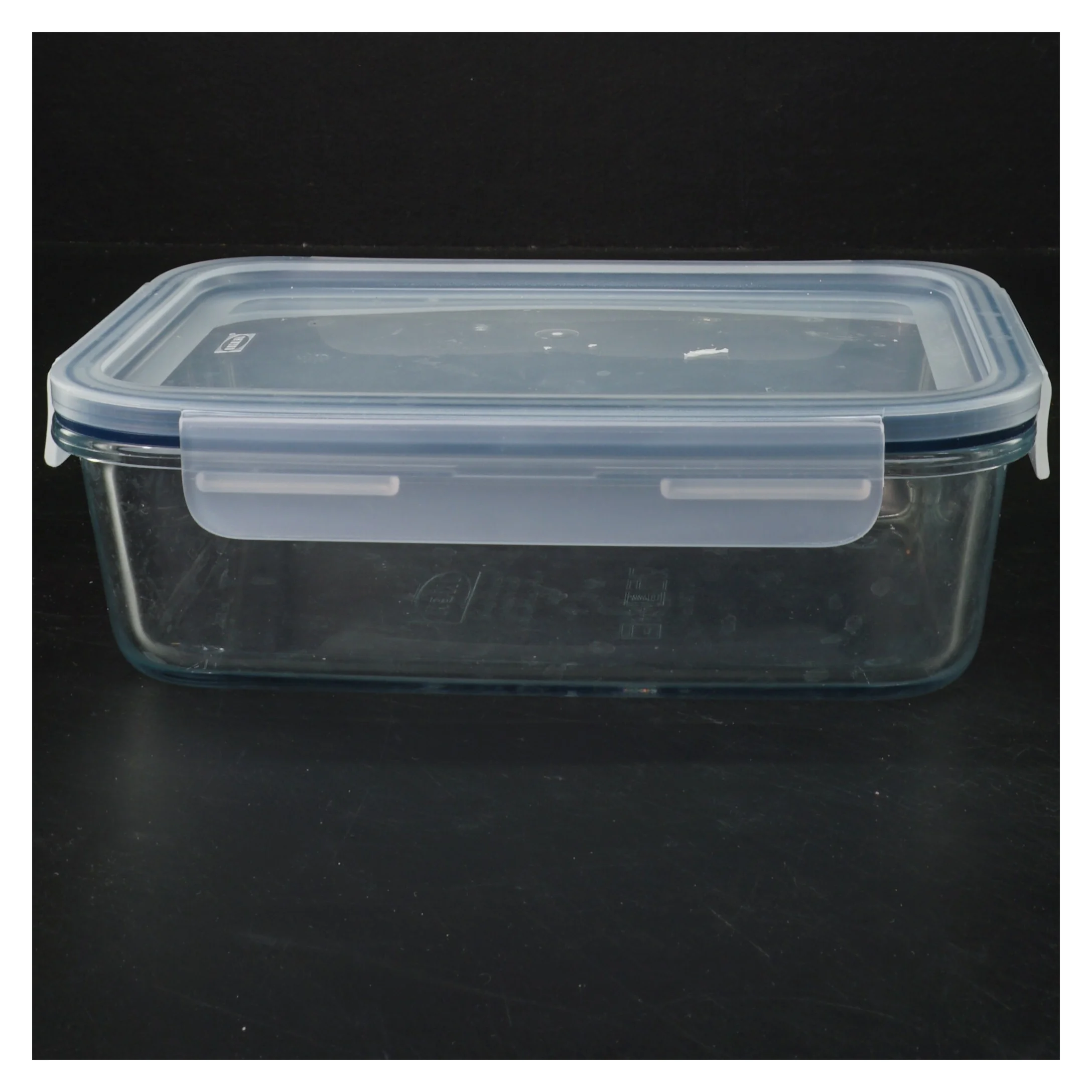 Glasfødevarebeholder med låg fra LiteraX (str. 15x21 cm)