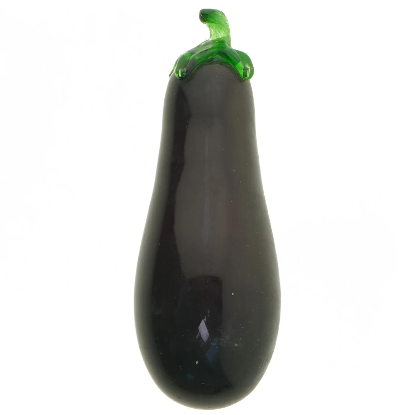 Glas aubergine dekoration (str. 18 cm)