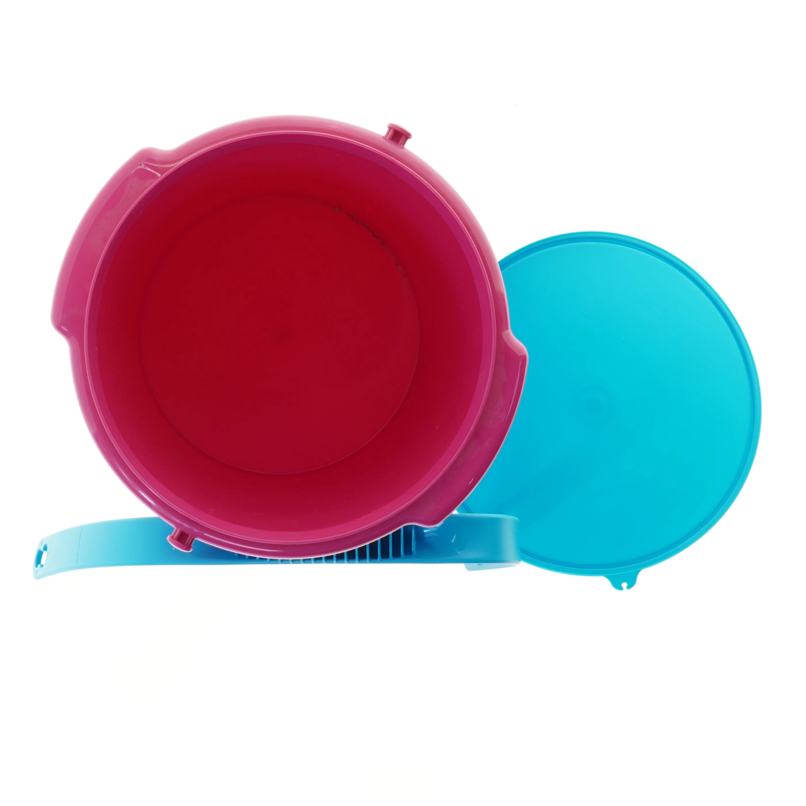 Ny Tupperware spand med låg og håndtag fra Tupperware (str. Ø 23,5 cm længde 27 cm)