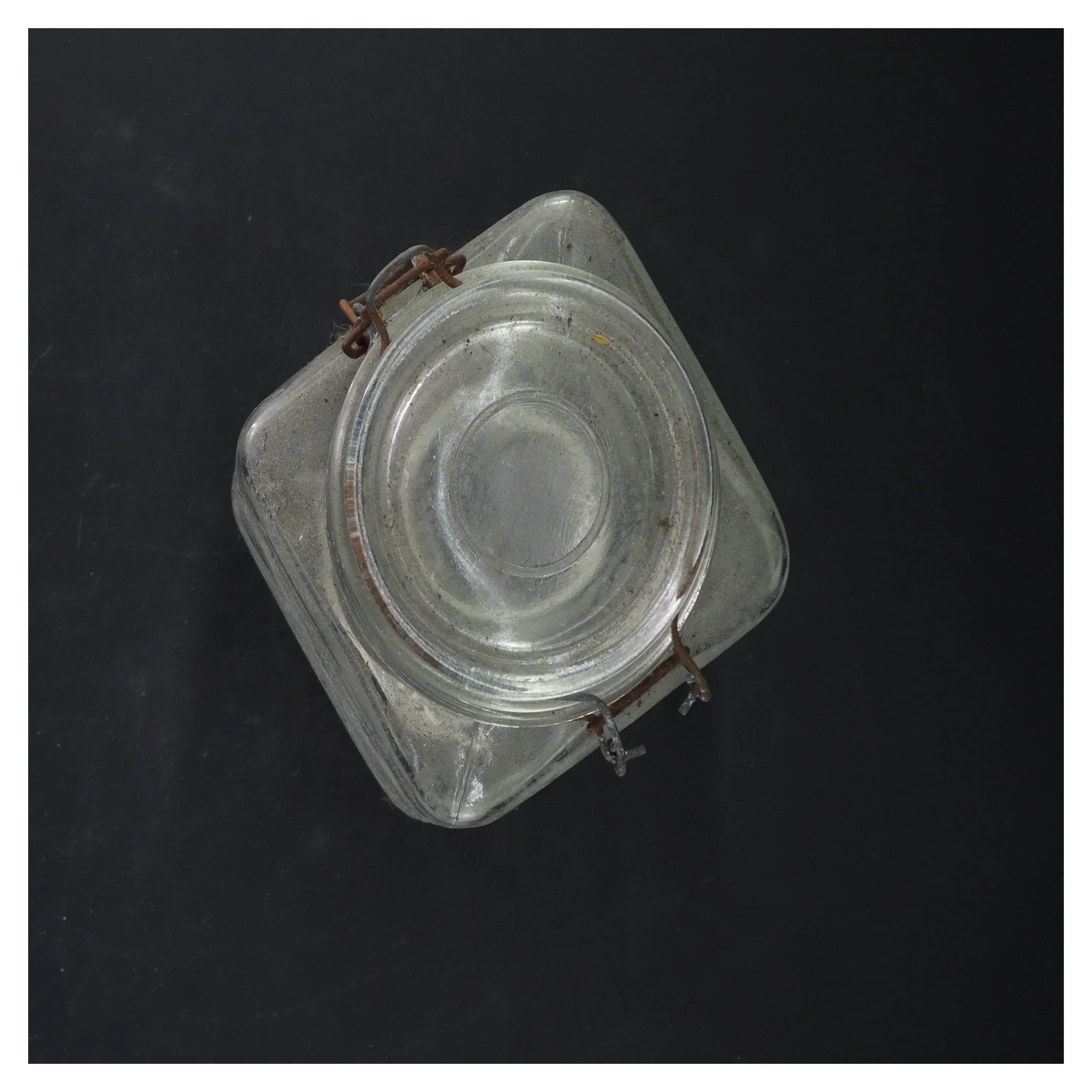 Glaskrukke med klaplåg (str. 20x11x11 cm)