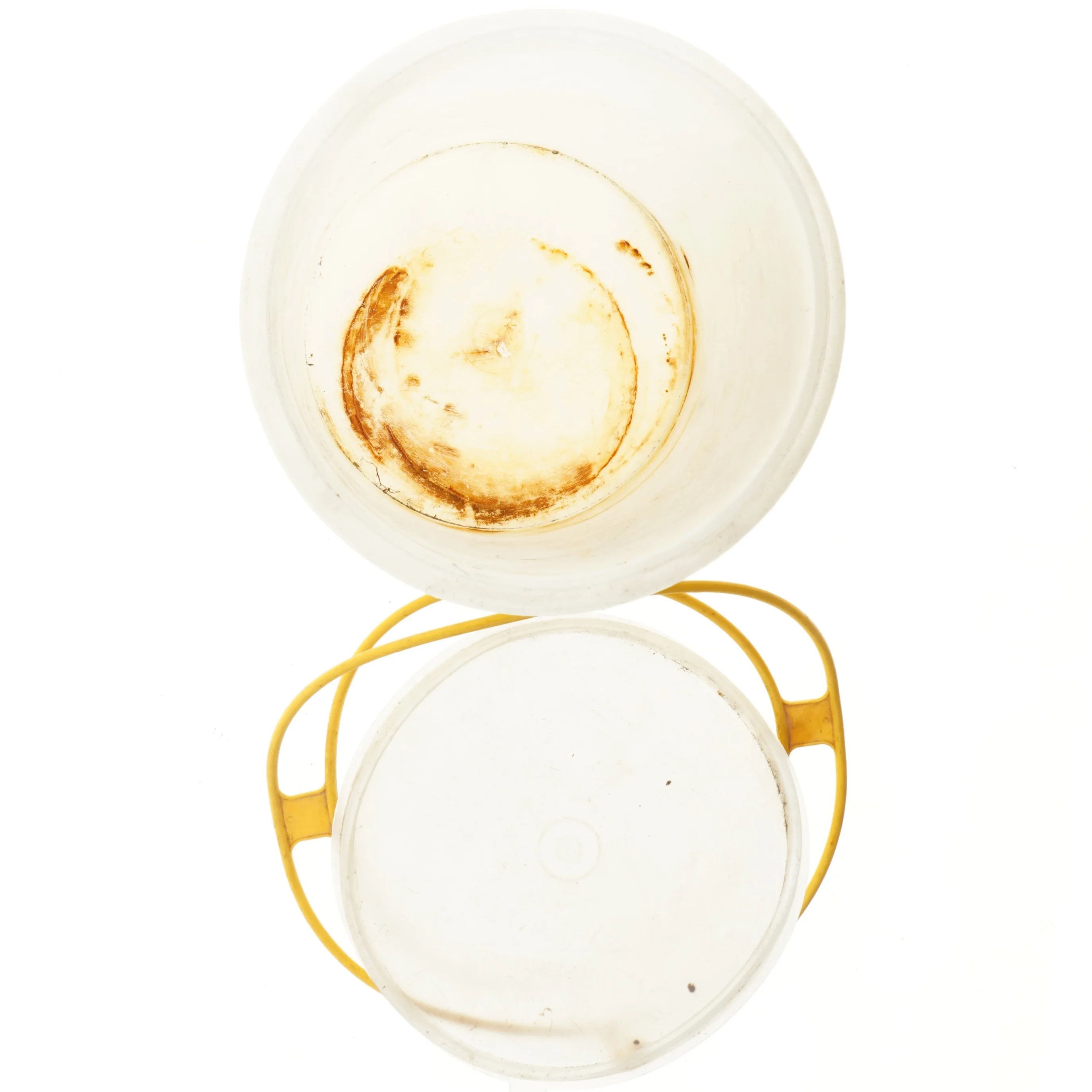 Vaskespand med låg og holder fra Tupperware (str. Ø 25 cm længde 27 cm)